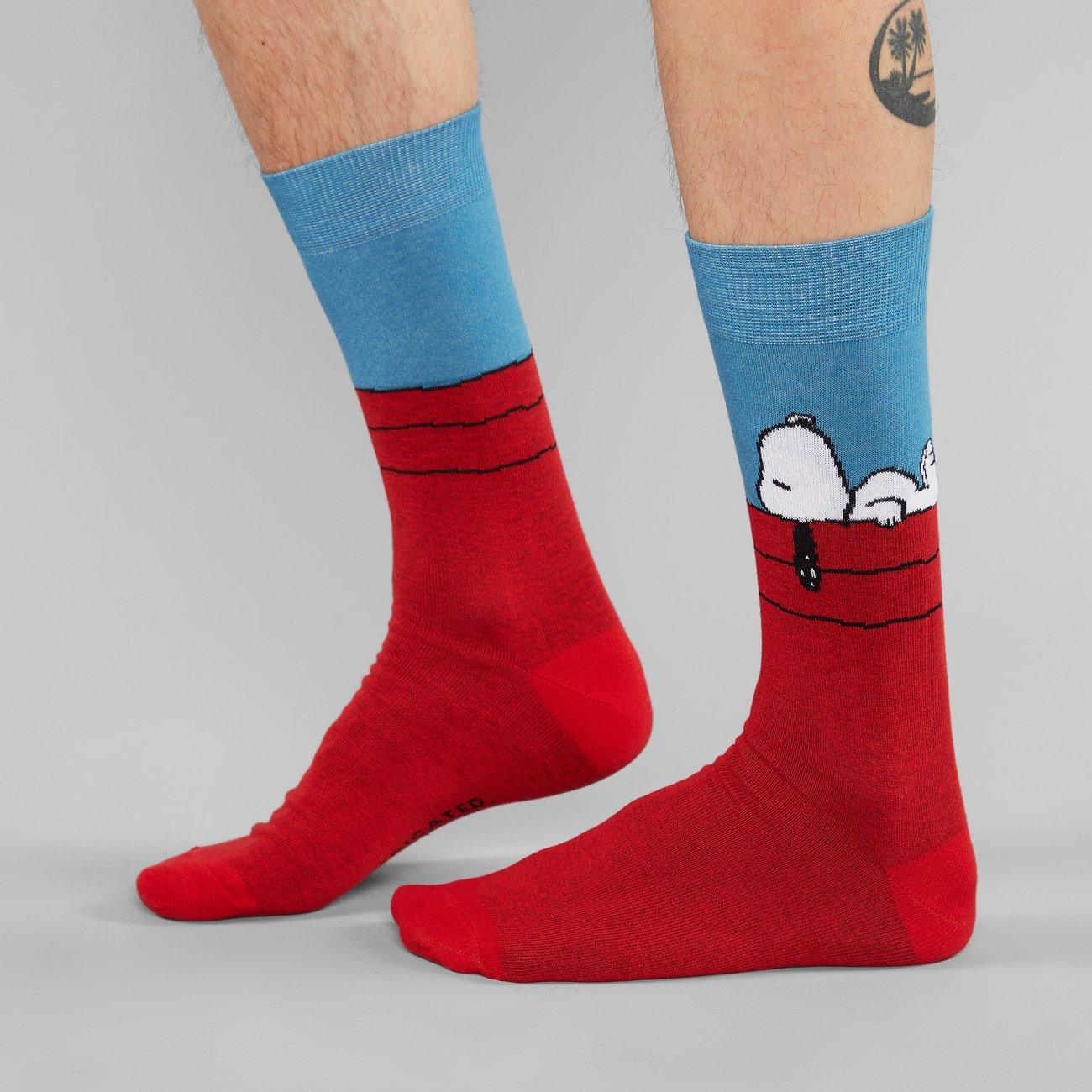 Calcetines Sigtuna Snoopy Red - ECRU