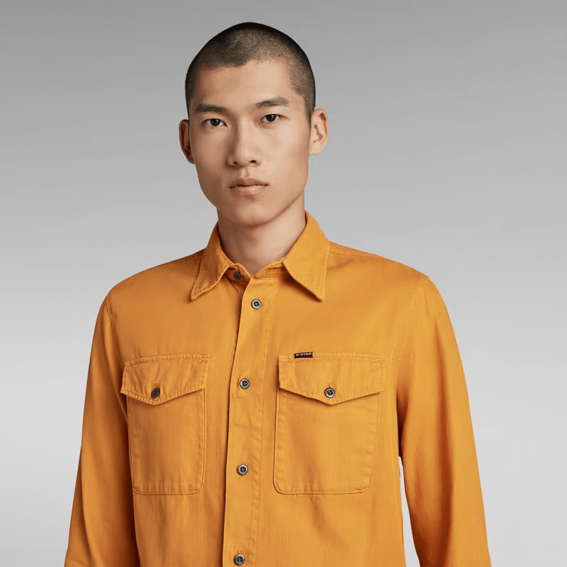 Camisa de Hombre G-STAR Marine Slim Dull Yellow - ECRU