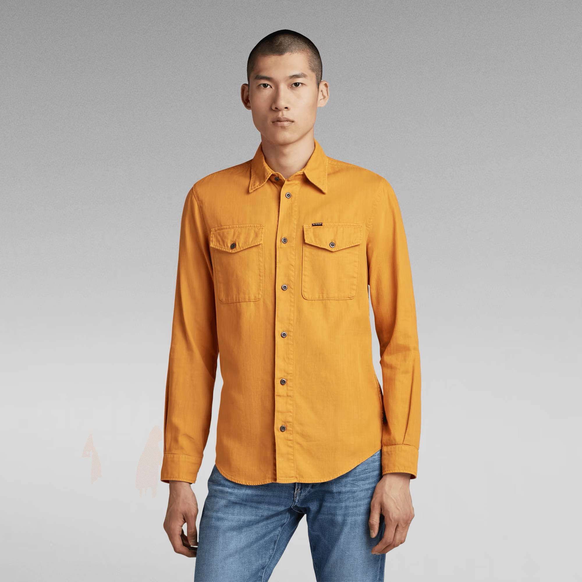 Camisa de Hombre G-STAR Marine Slim Dull Yellow - ECRU