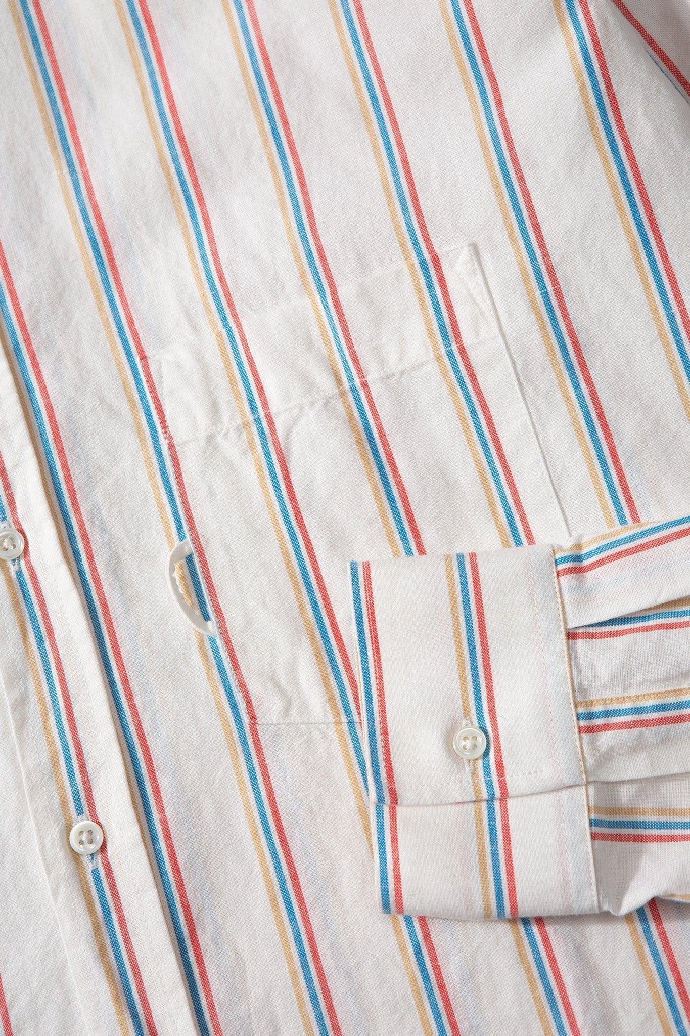 Camisa Edmmond Day Stripes Plain Off White - ECRU