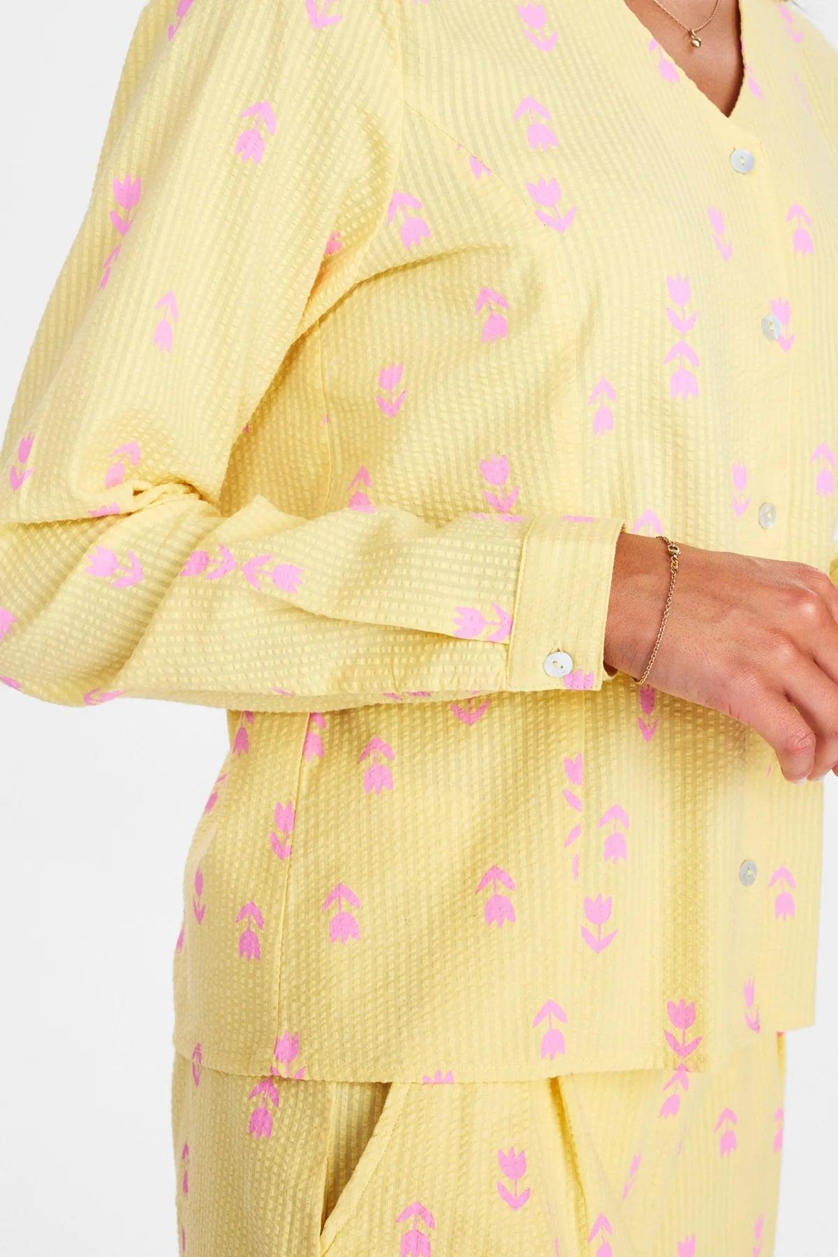 Camisa Nümph Nucara Lemon Drop - ECRU