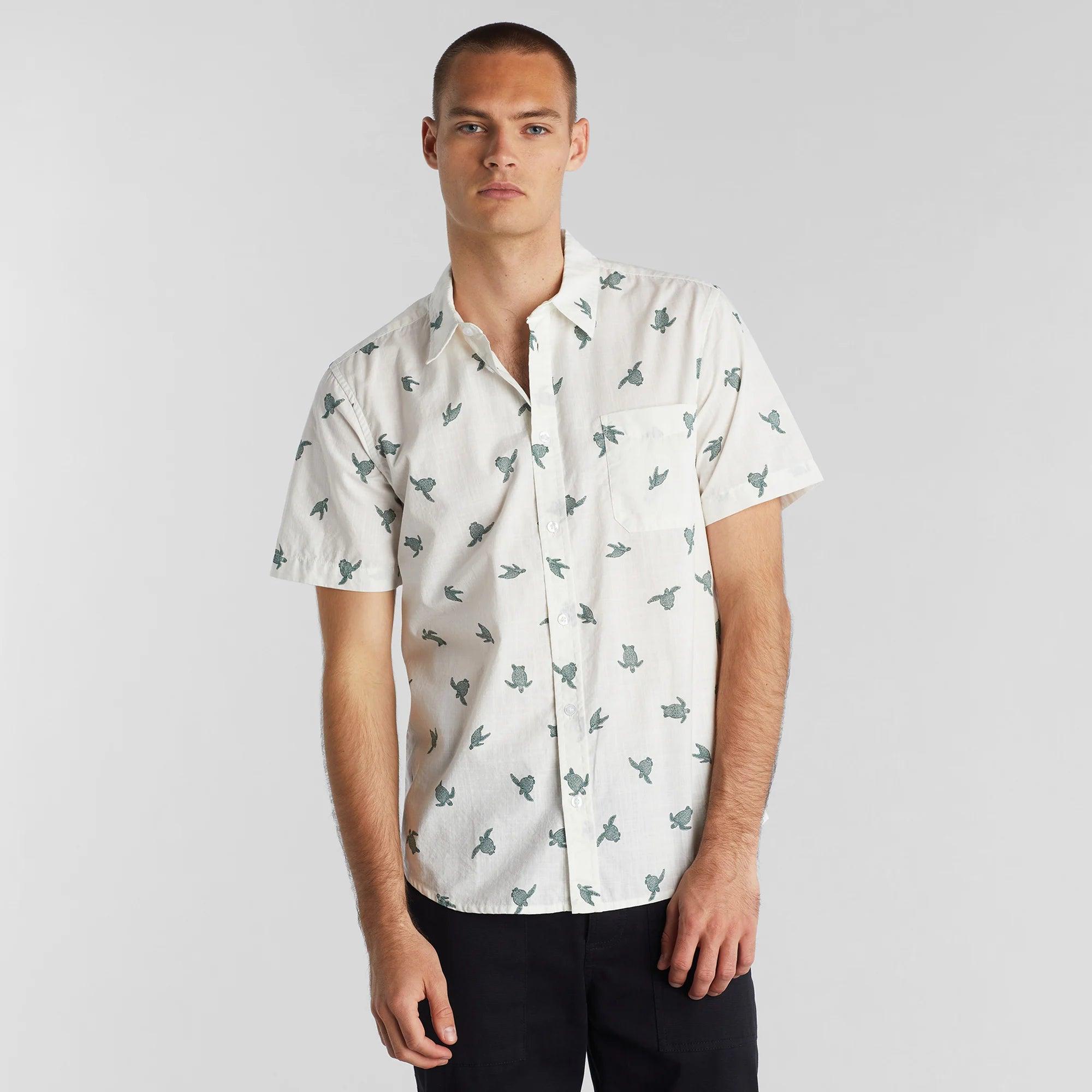 Camisa Sandefjord Sea Turtles Off-White - ECRU