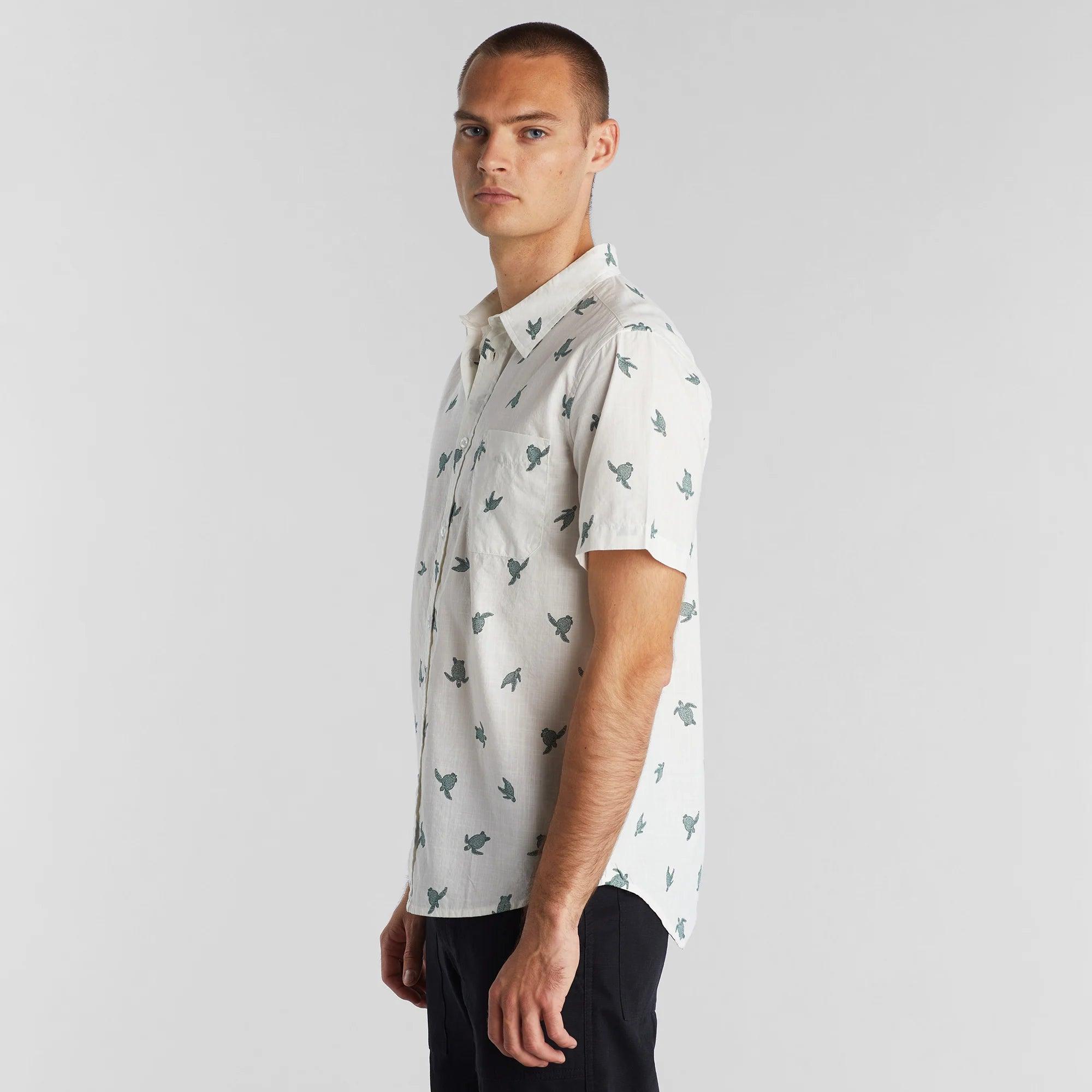 Camisa Sandefjord Sea Turtles Off-White - ECRU