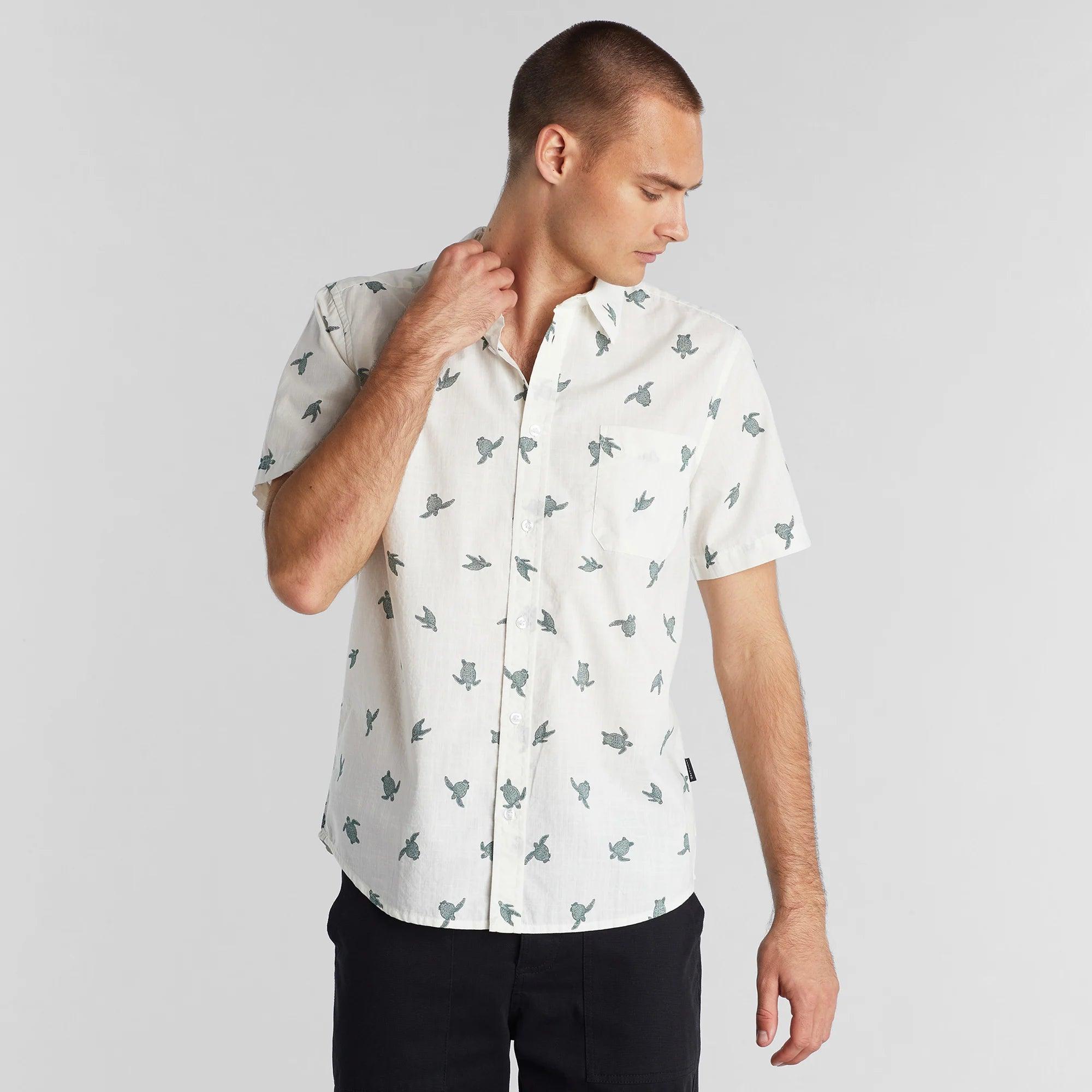 Camisa Sandefjord Sea Turtles Off-White - ECRU