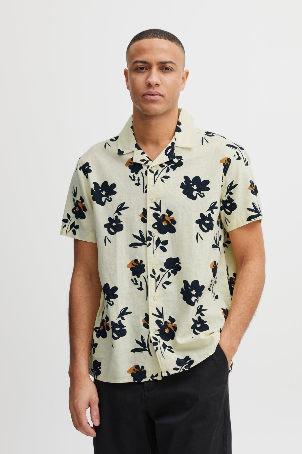 Camisa !Solid Fridolf Anise Flower - ECRU