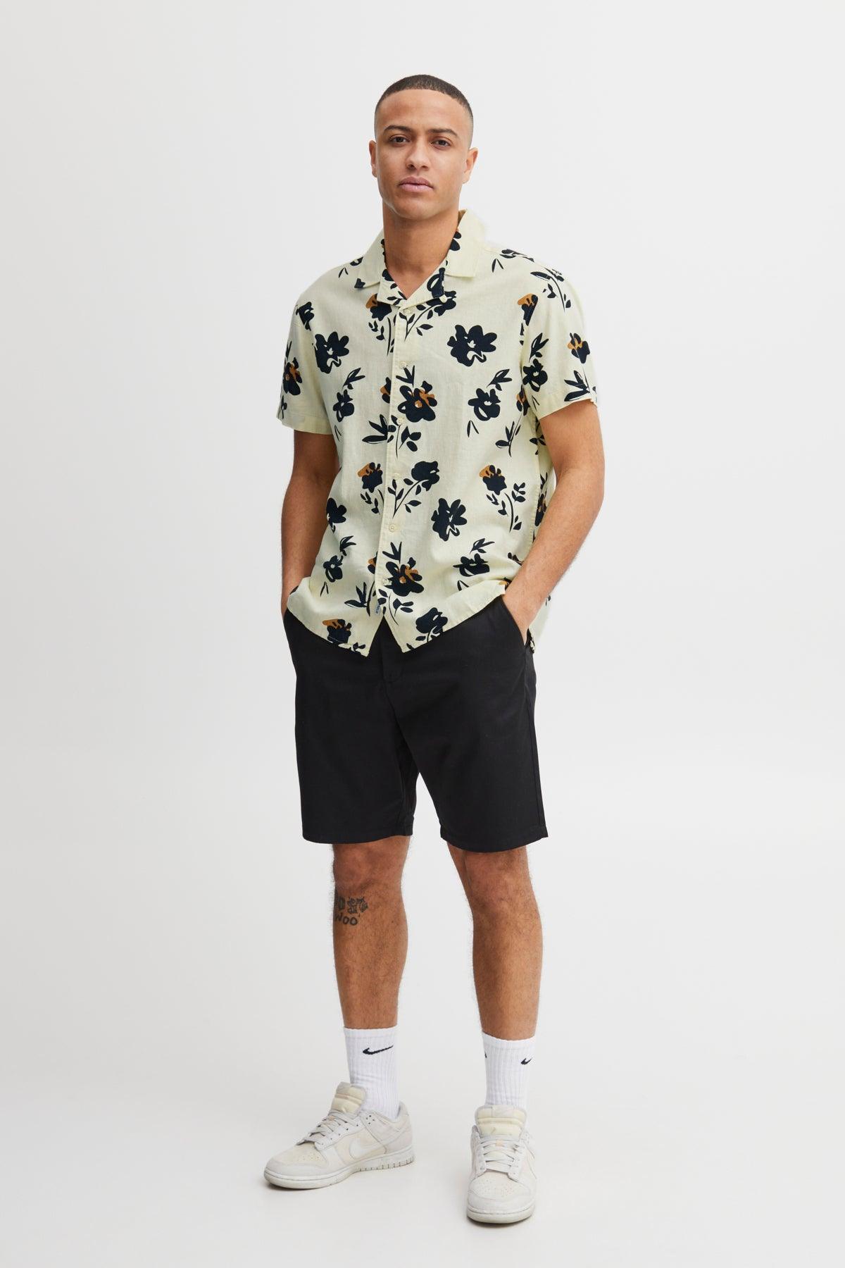 Camisa !Solid Fridolf Anise Flower - ECRU