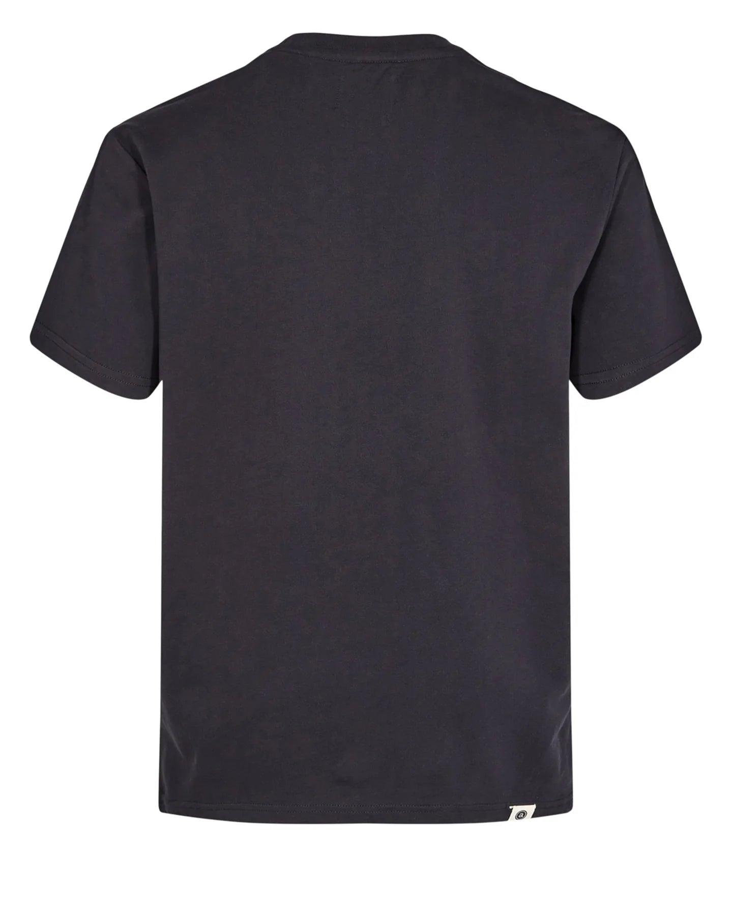 Camiseta Akkikki Print Pocket Dark Navy - ECRU