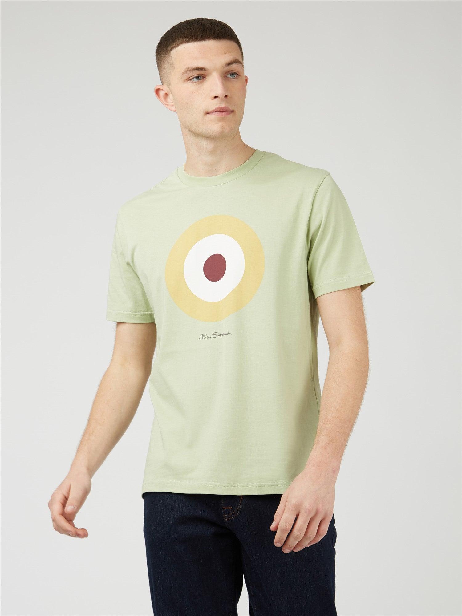 Camiseta Ben Sherman Signature Target Pistachio - ECRU