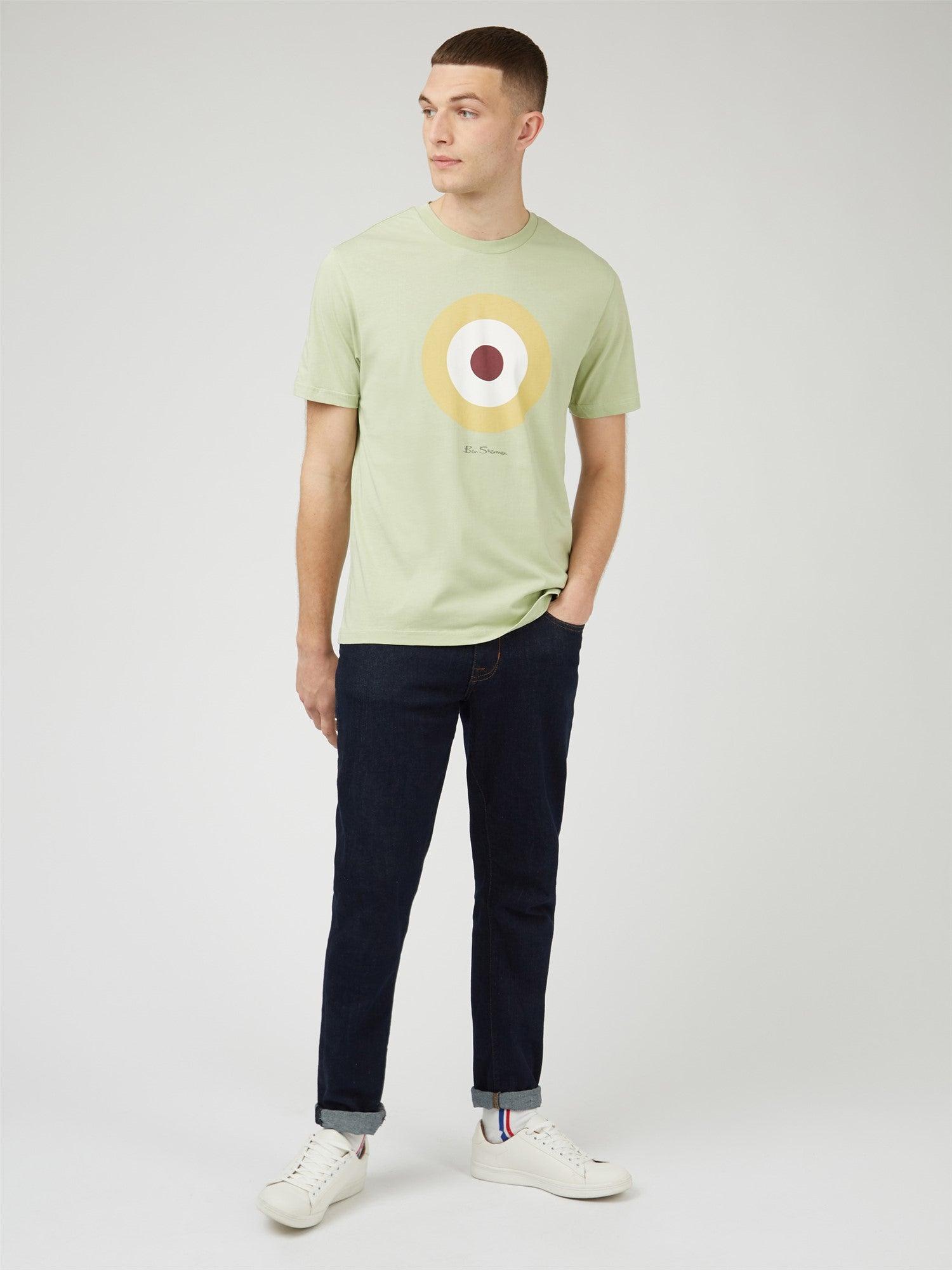 Camiseta Ben Sherman Signature Target Pistachio - ECRU