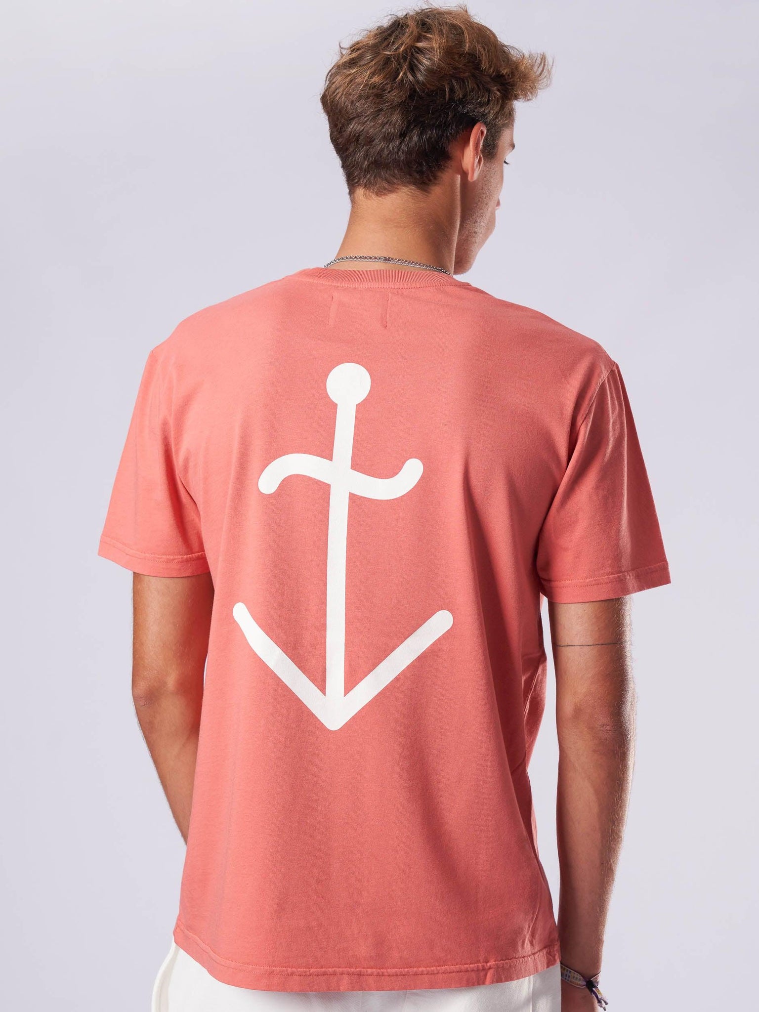 Camiseta de Hombre La Paz Dantas Spiced Coral - ECRU