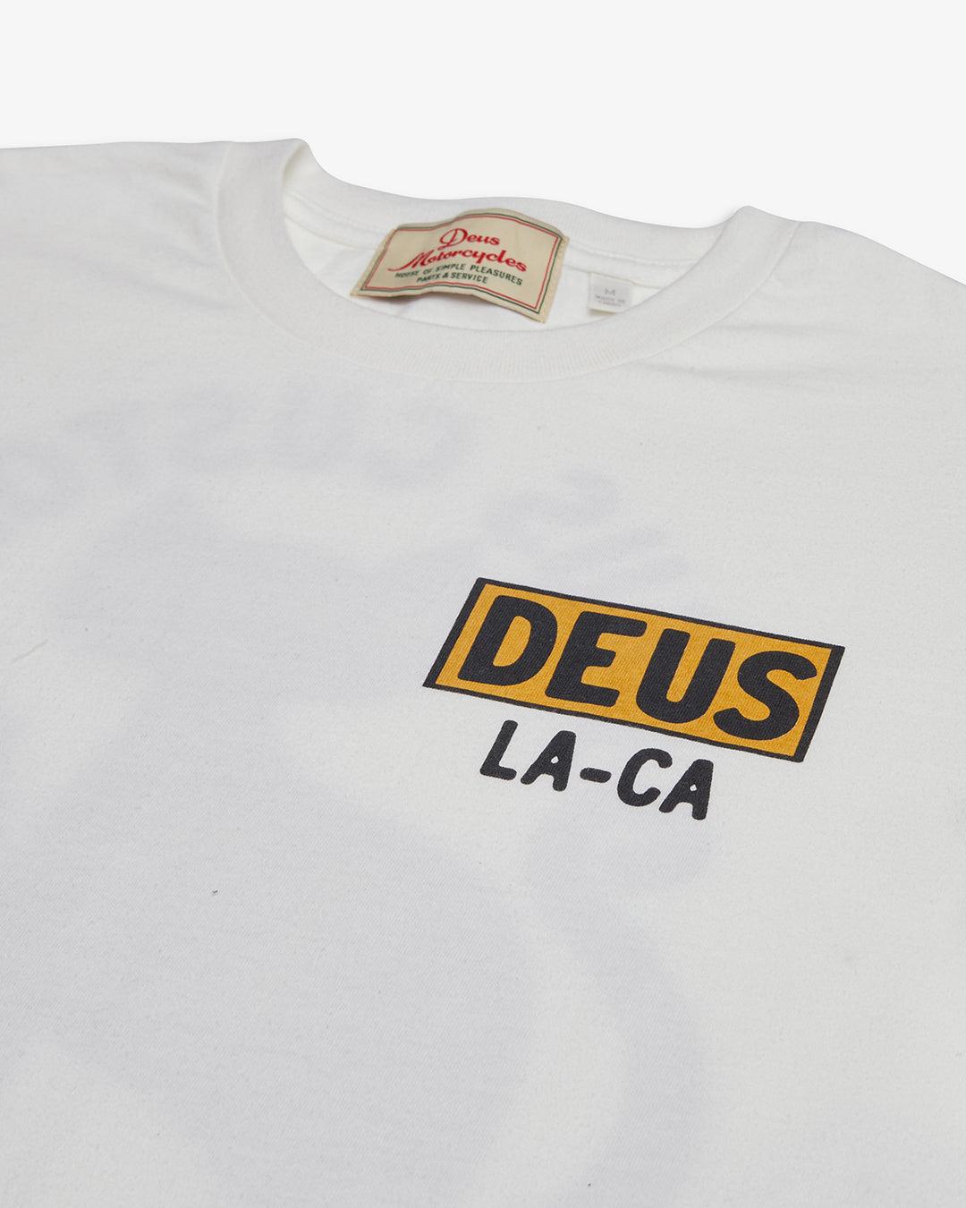 Camiseta Deus Ex Machina Super Stitious Vintage White - ECRU