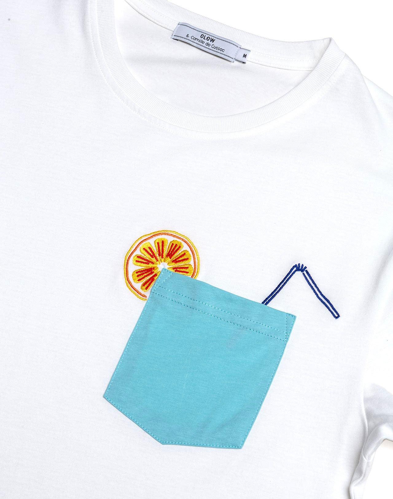 Camiseta Drink - ECRU