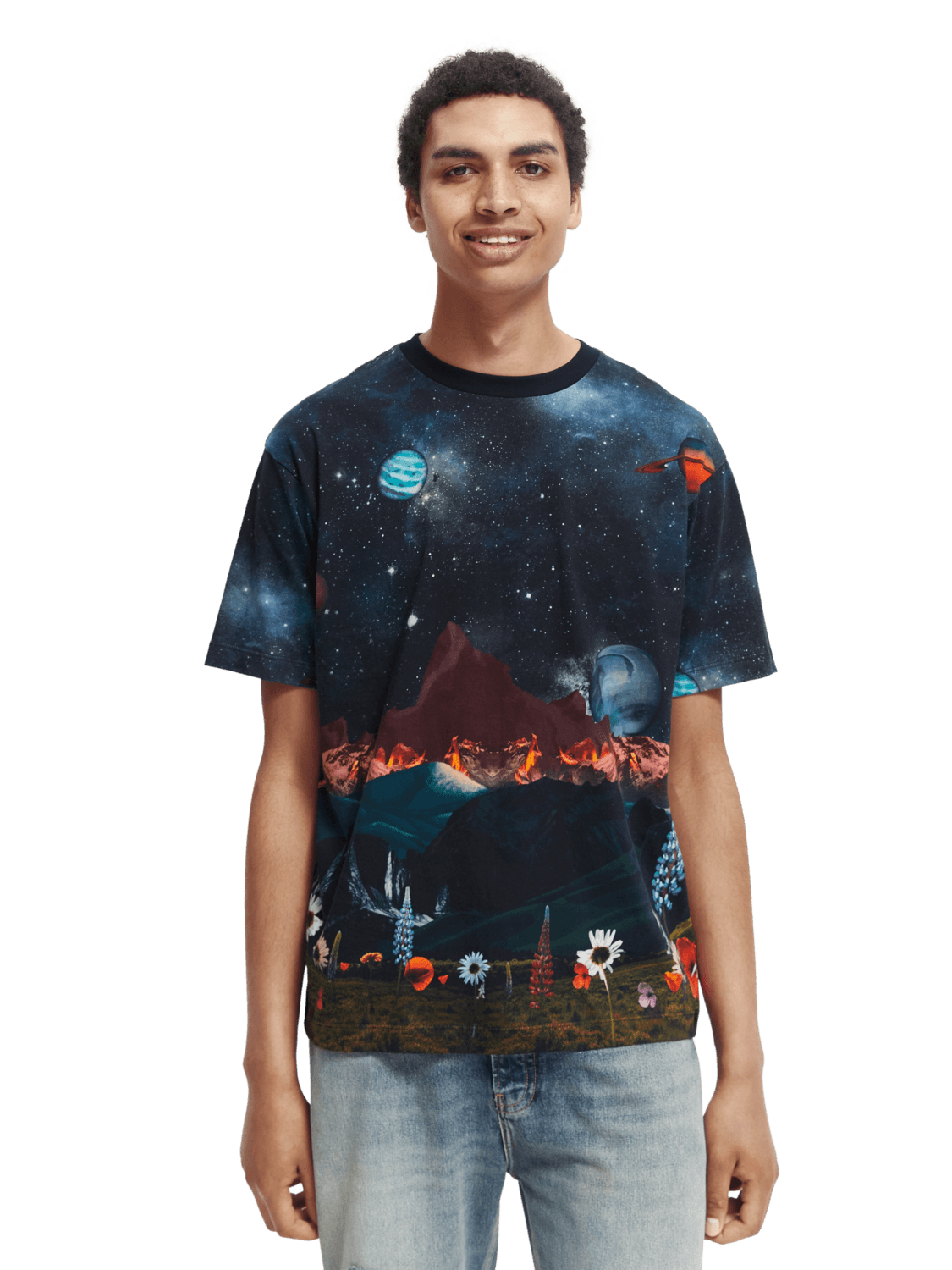 Camiseta Estampada Our Space - ECRU