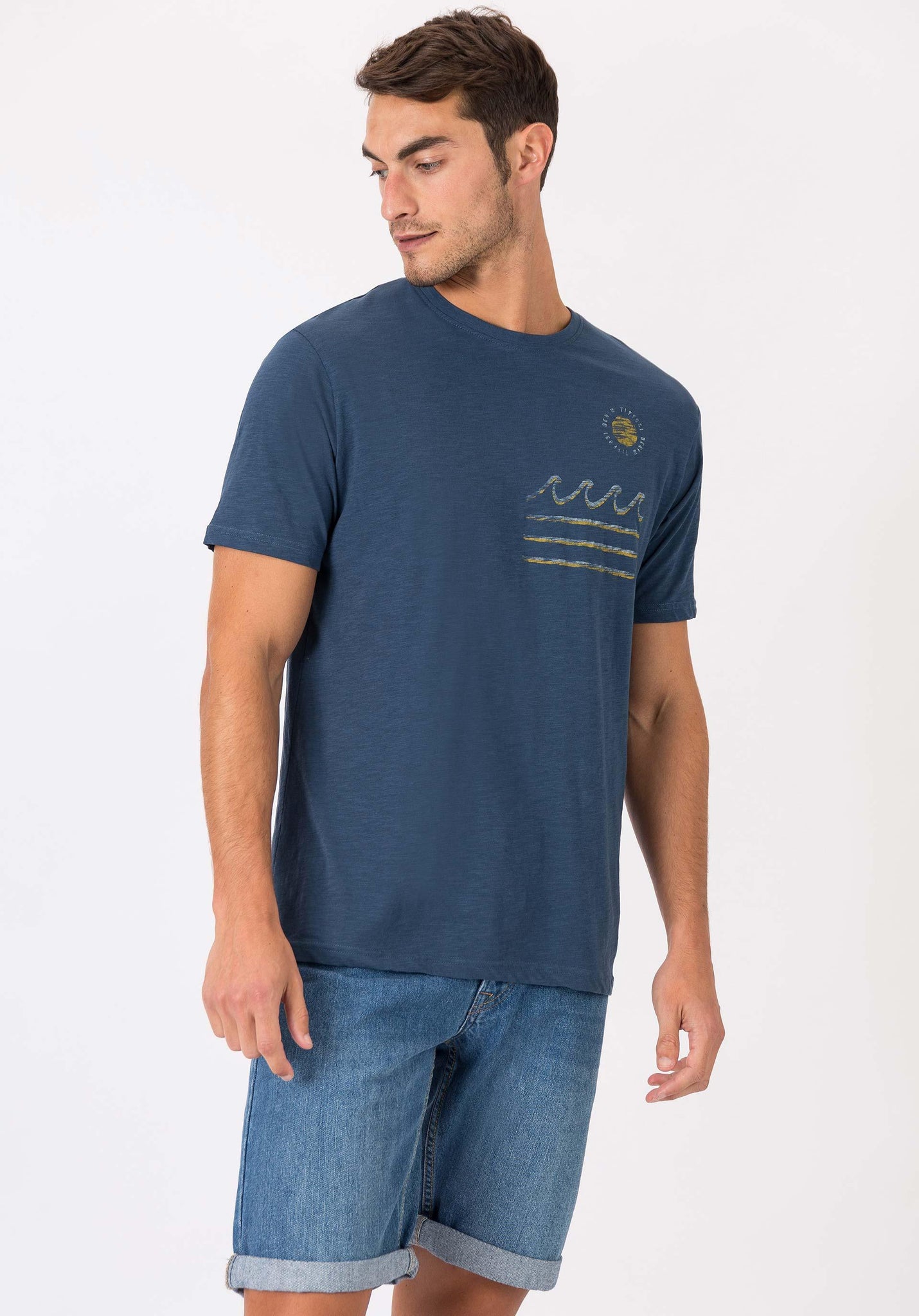 Camiseta Genoa Denim - ECRU