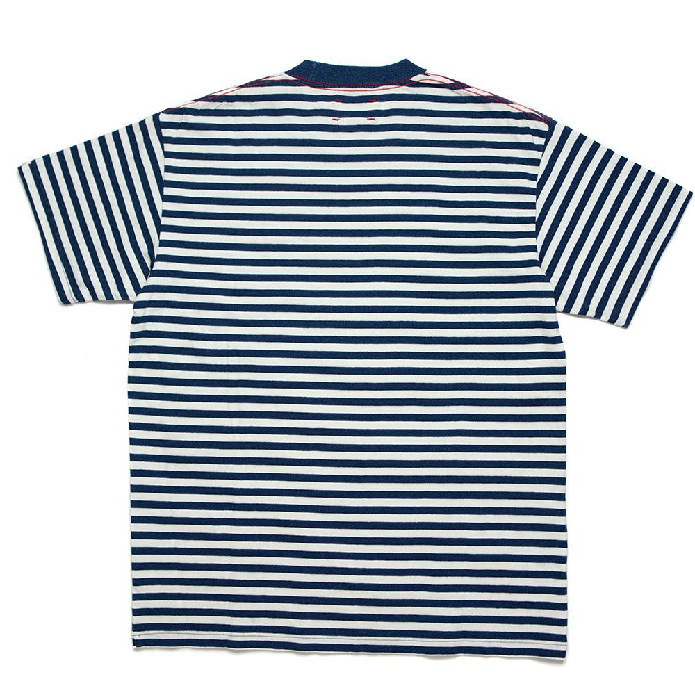 Camiseta Indigo Stripe - ECRU