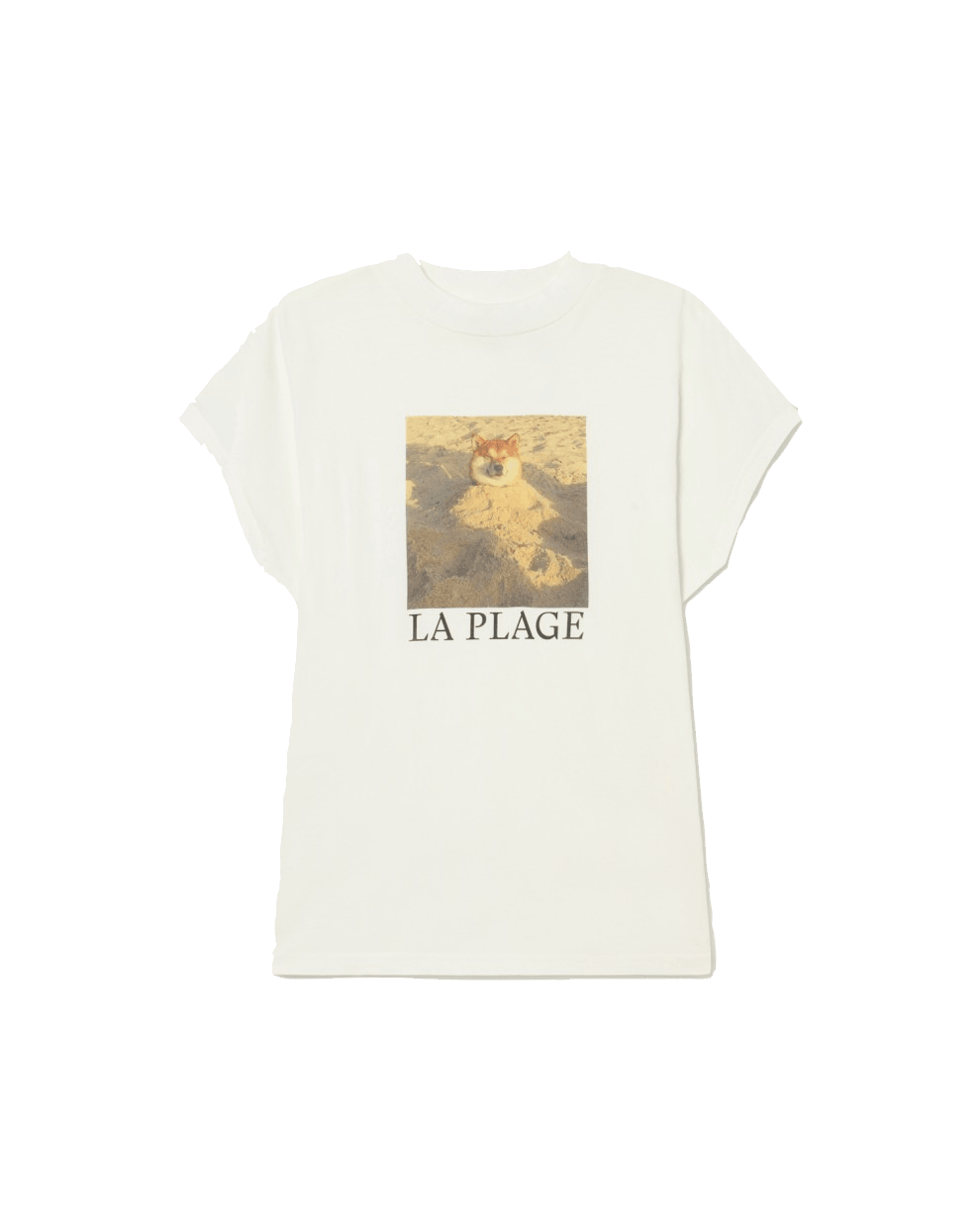 Camiseta La Plage - ECRU