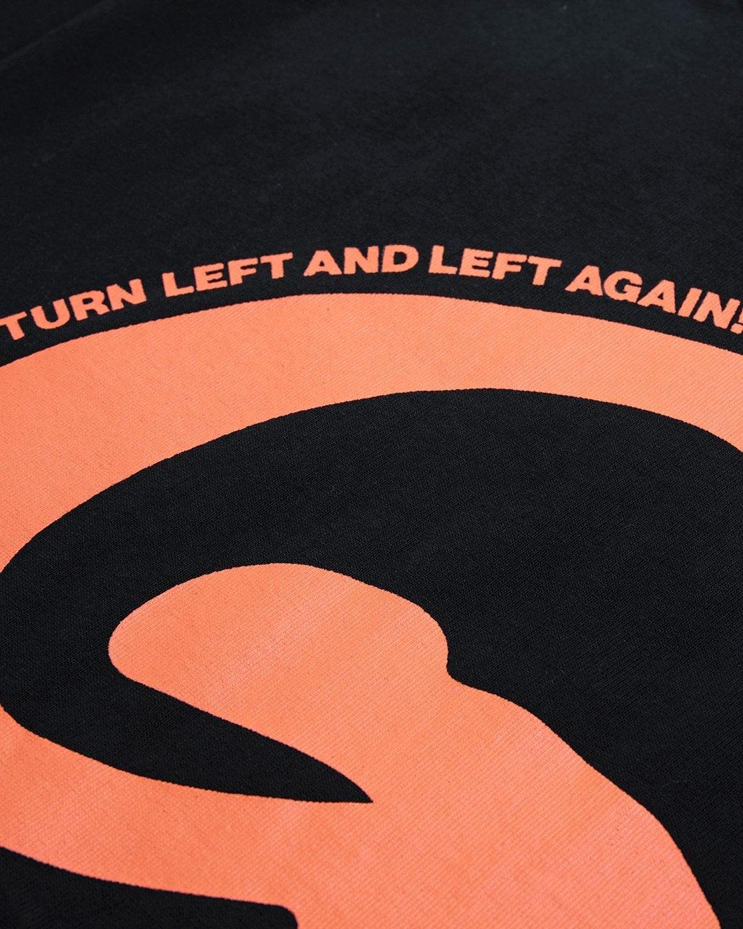 Camiseta Left Again Black - ECRU