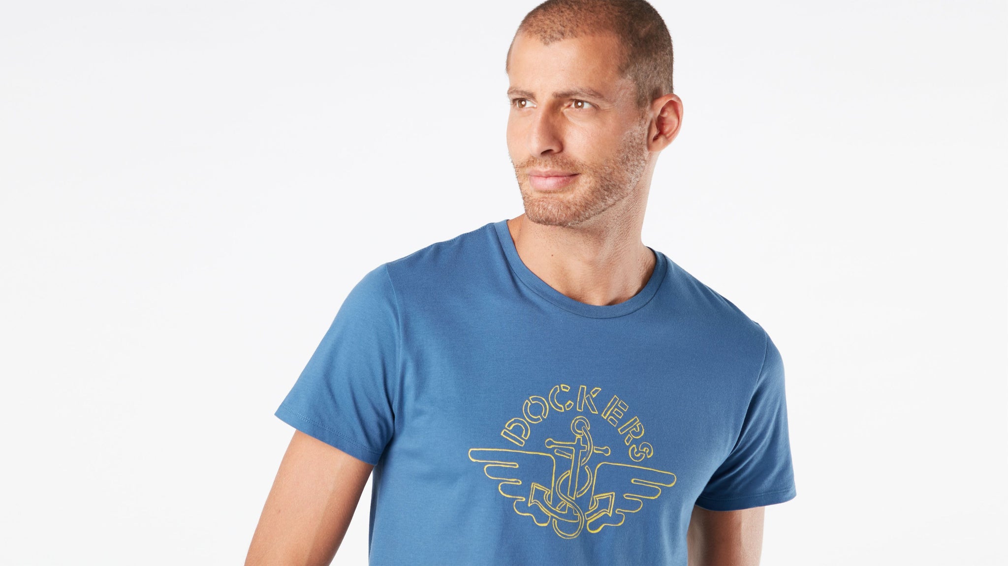 Camiseta Logo Dockers - ECRU