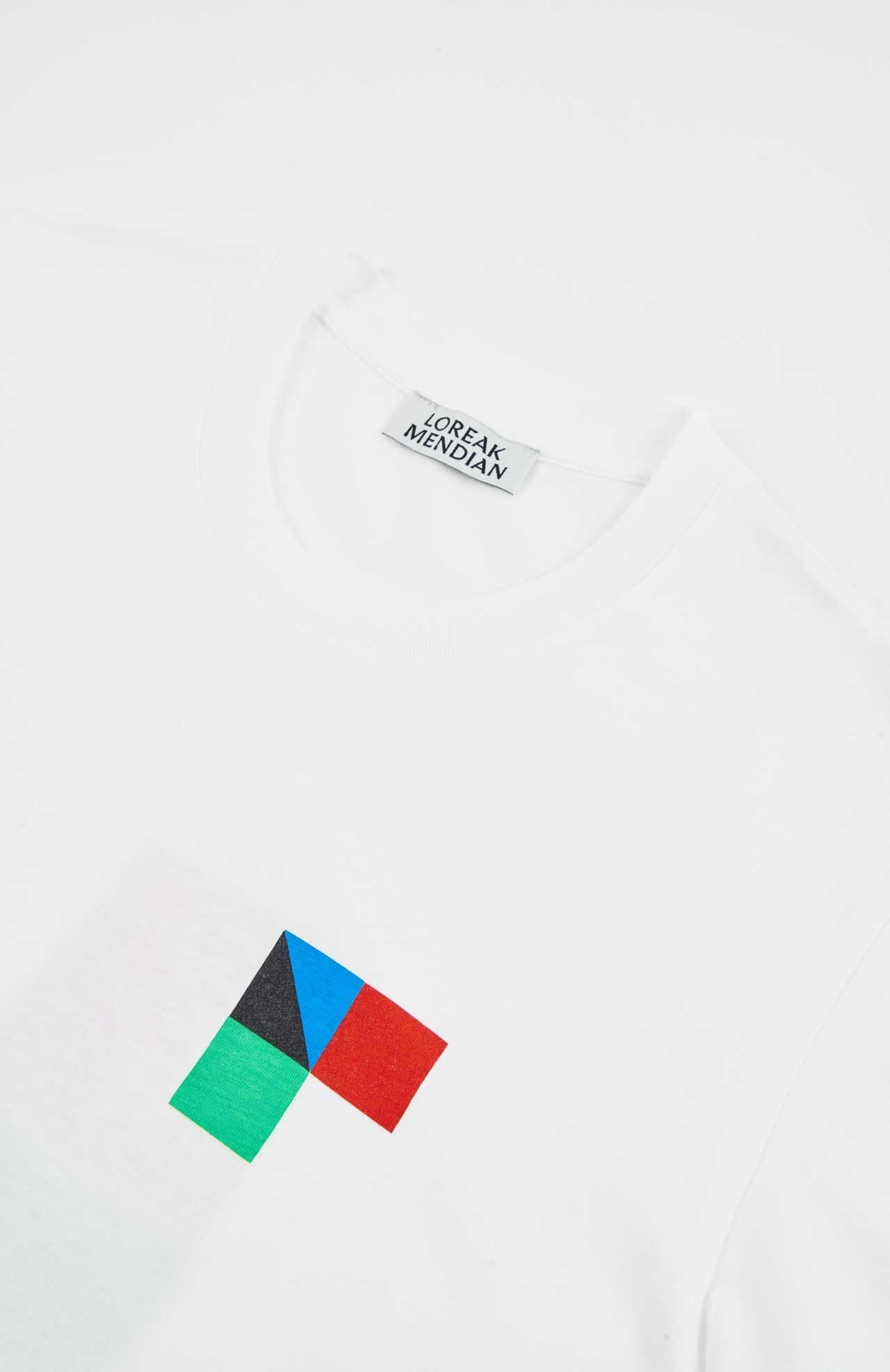 Camiseta Loreak Mendian Destijl White - ECRU