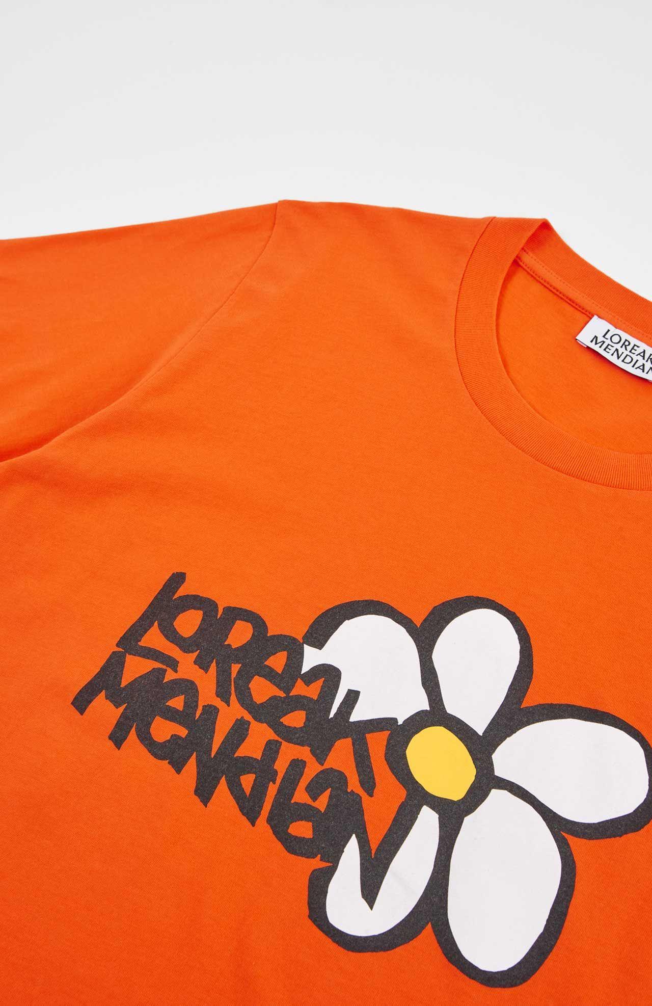 Camiseta Loreak Mendian Margarita M Orange - ECRU