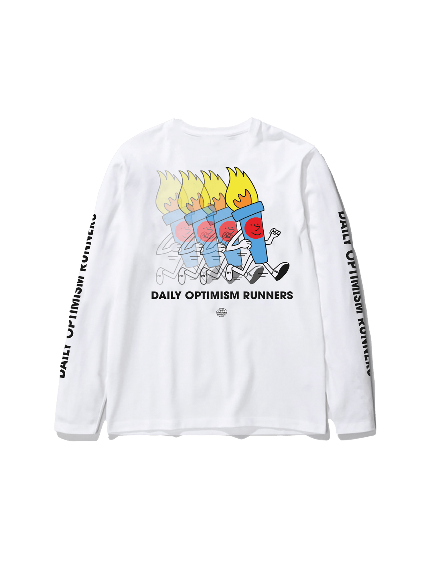 Camiseta Manga Larga Daily Optimism - ECRU