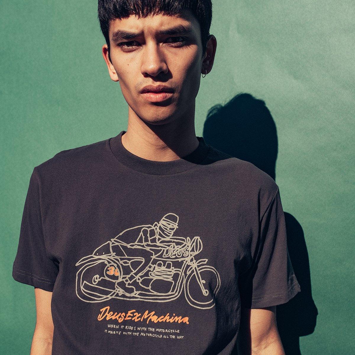 Camiseta Motor Meet - ECRU