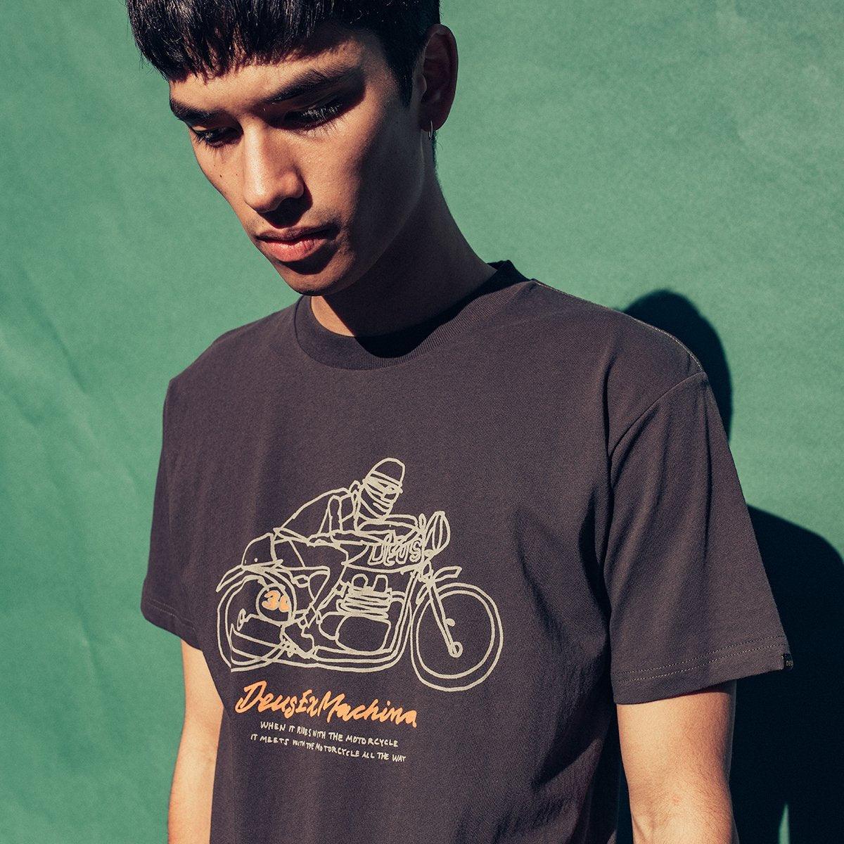 Camiseta Motor Meet - ECRU