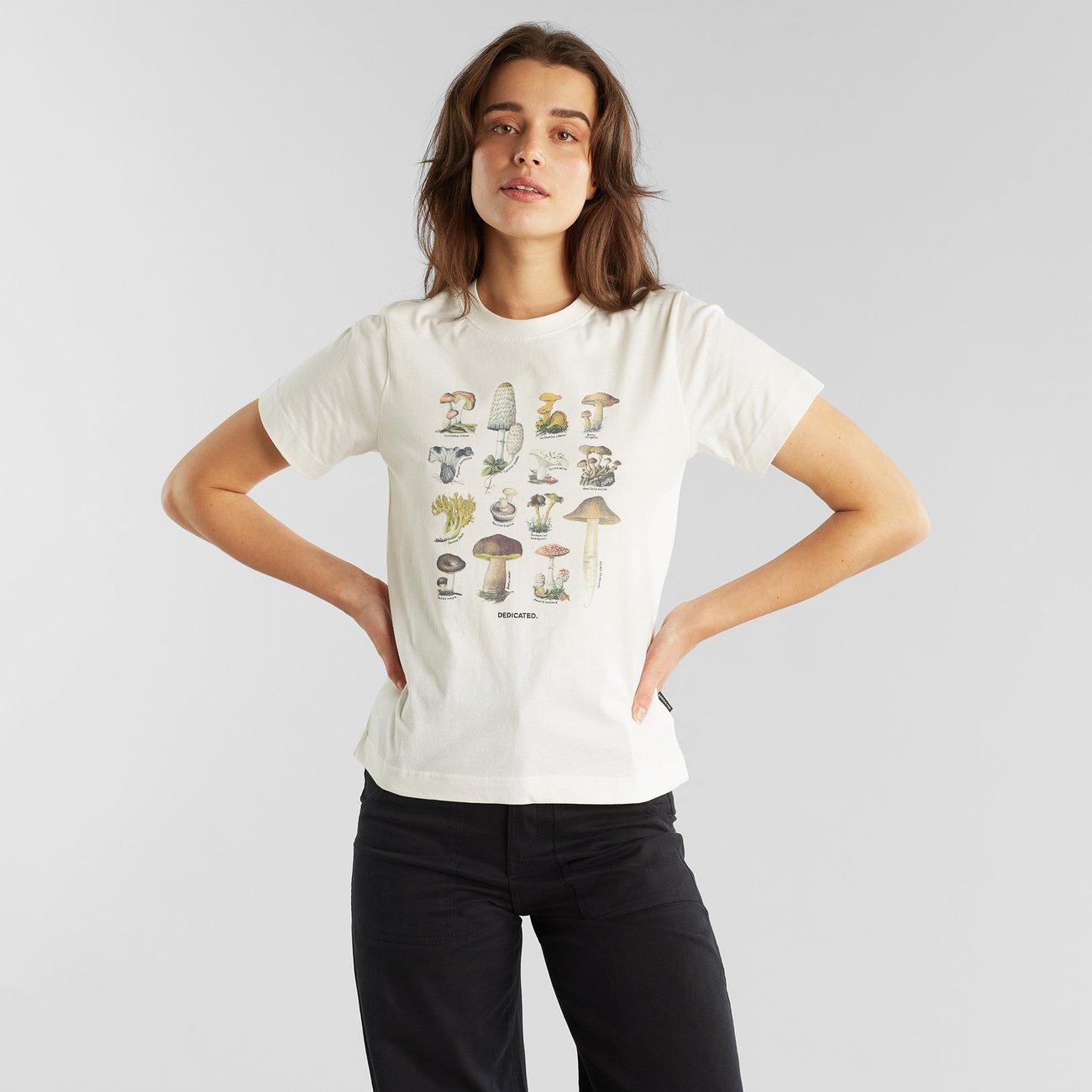 Camiseta Mysen Vintage Mushroom - ECRU