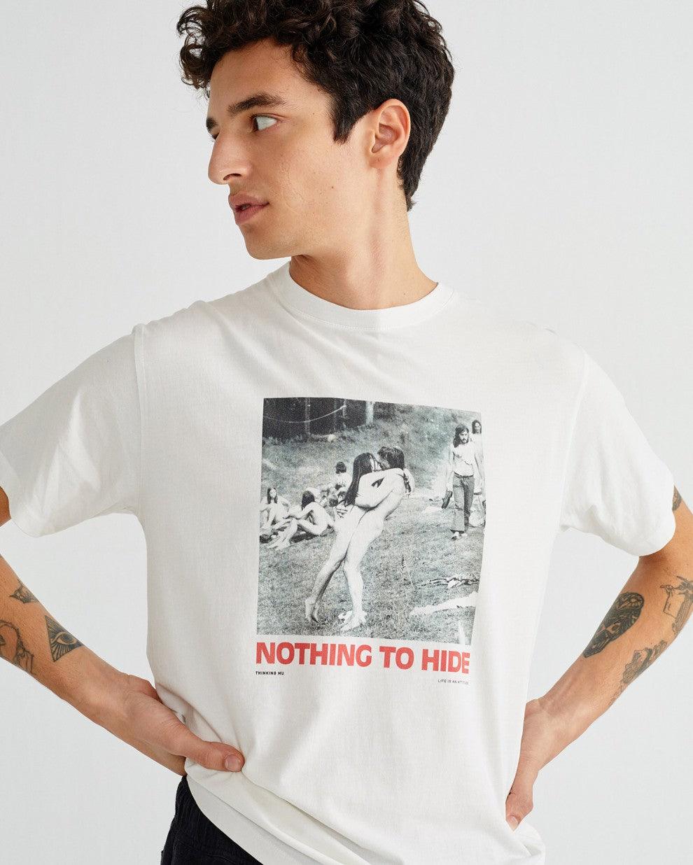 Camiseta Nothing To Hide - ECRU