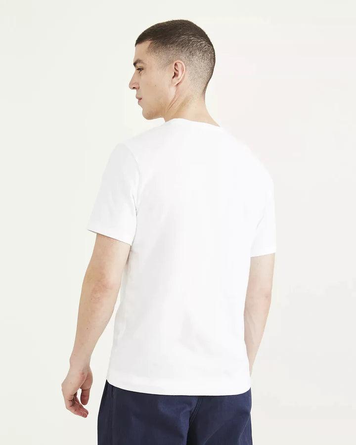 Camiseta Slim Logo Lucent White - ECRU