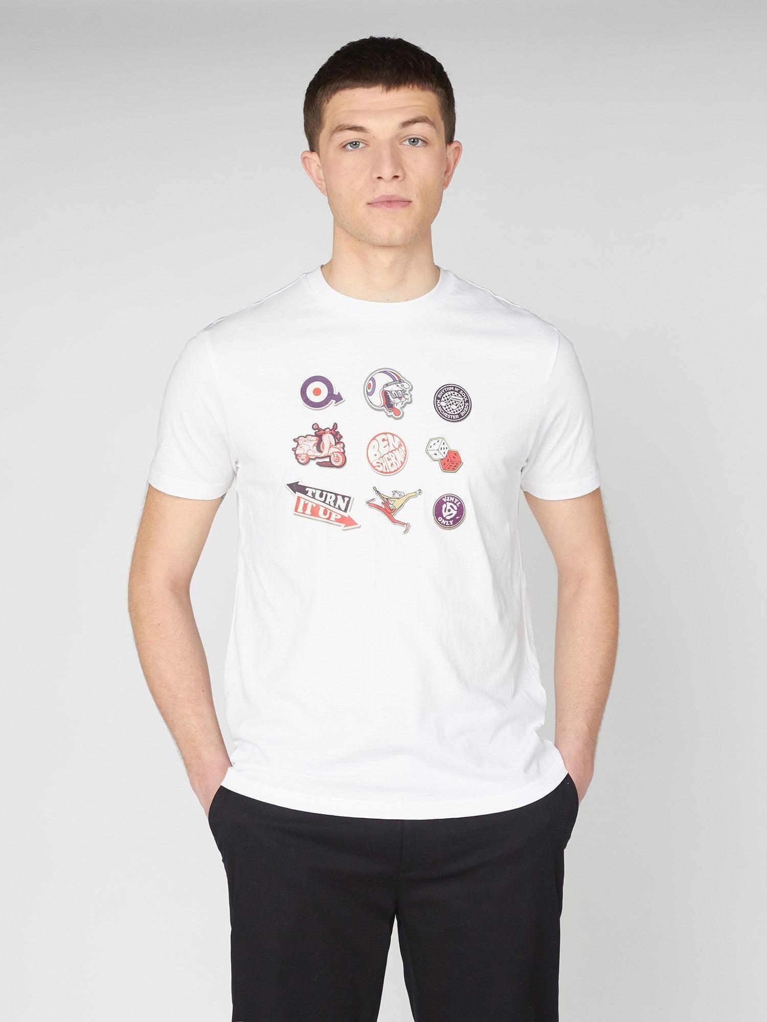 Camiseta Sticker Pack - ECRU