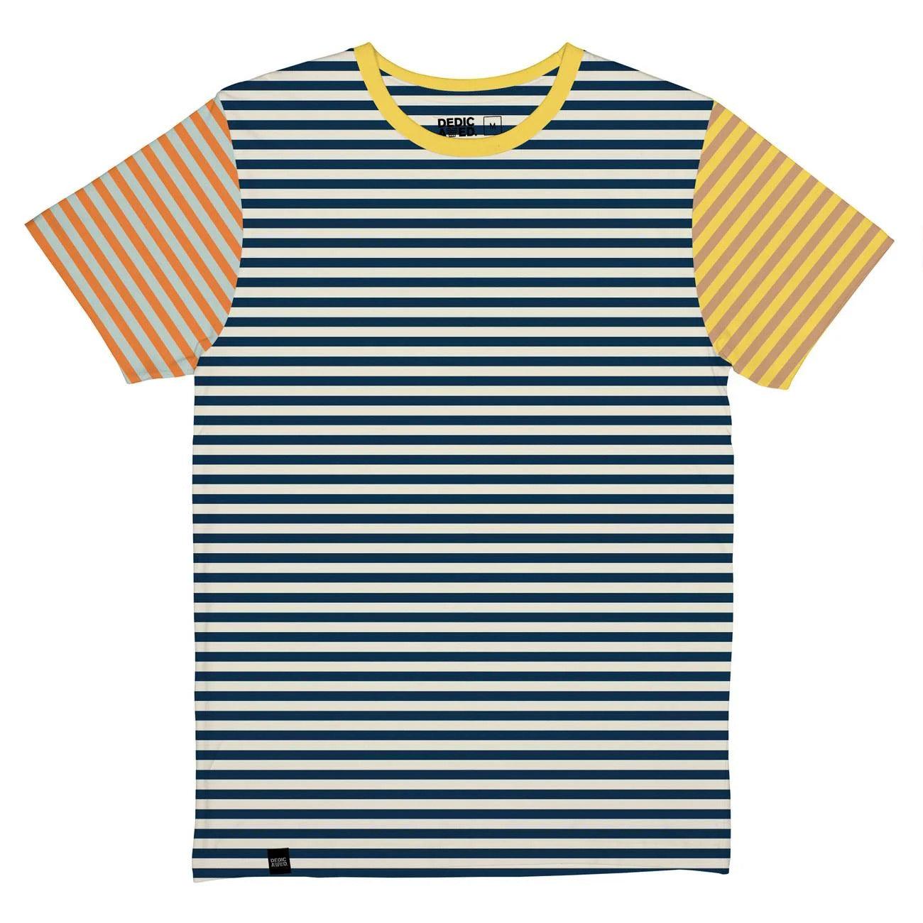 Camiseta Stockholm Block Stripes Multicolor - ECRU