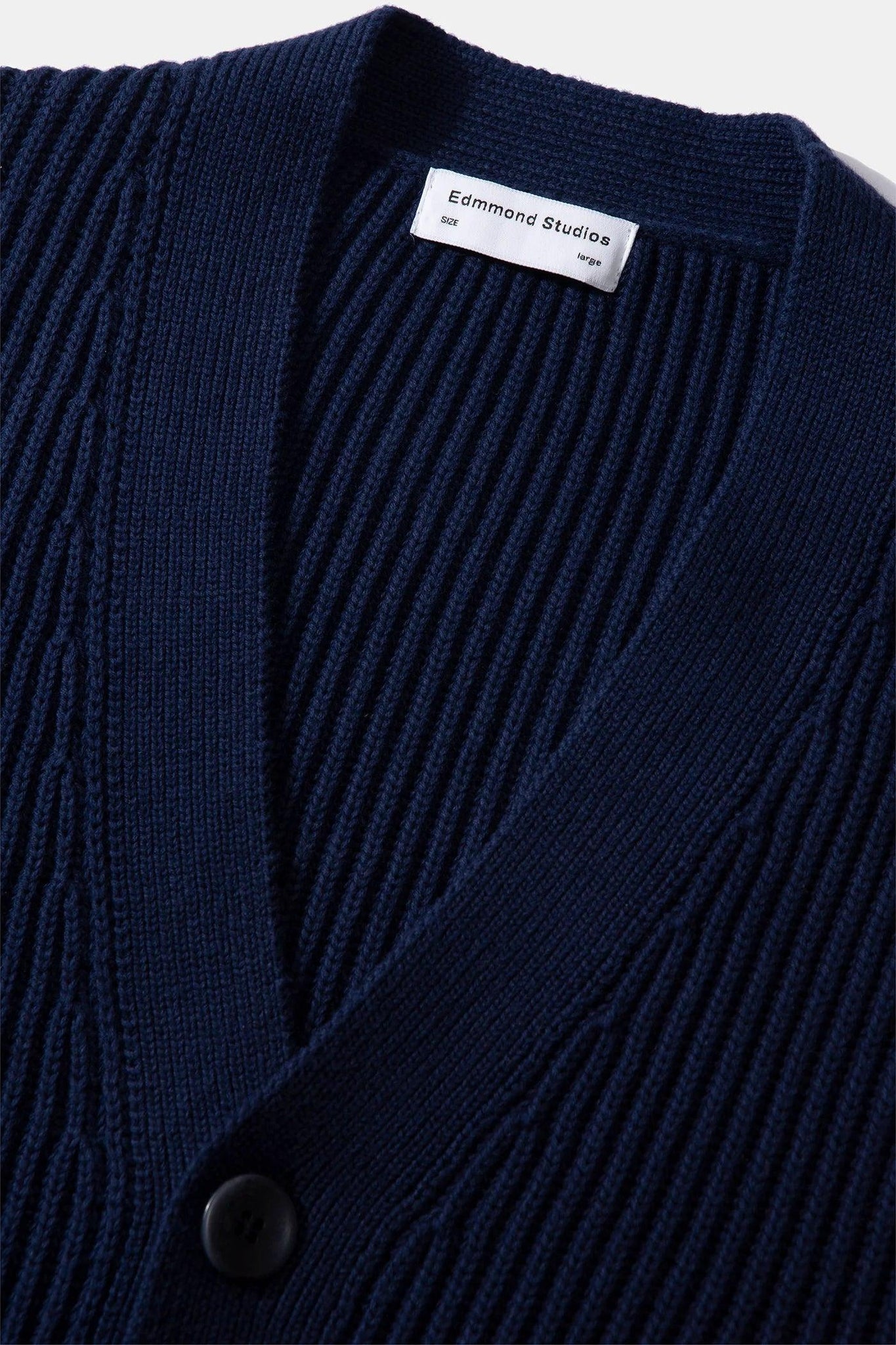 Cardigan Edmmond Over Plain Navy - ECRU