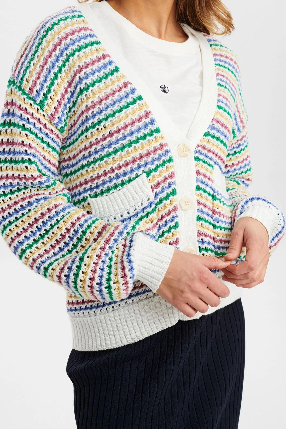 Cardigan Nudorsey Simply Green - ECRU