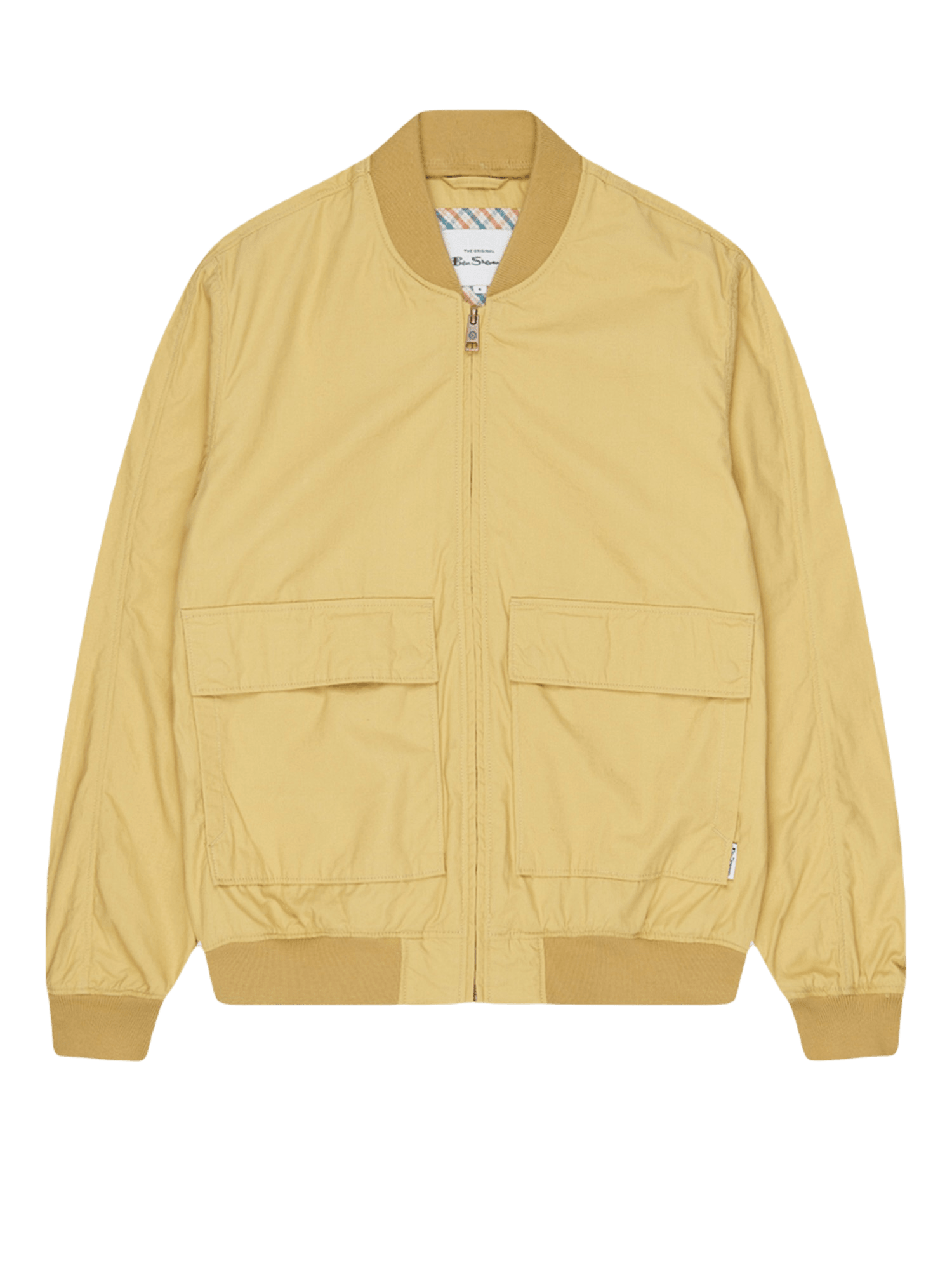 Cazadora bomber amarillo lavado - ECRU