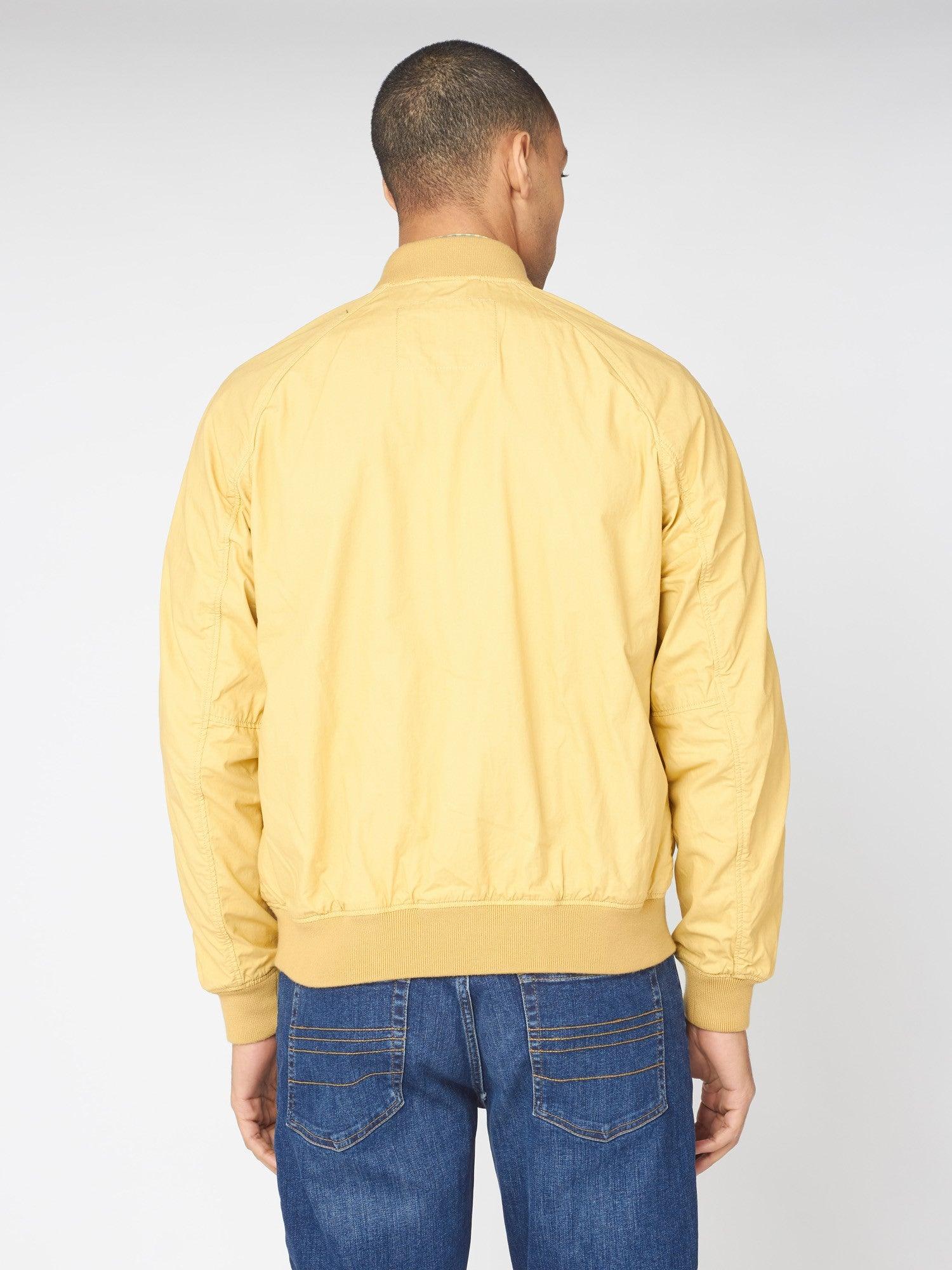 Cazadora bomber amarillo lavado - ECRU