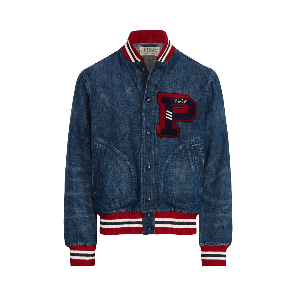 Chaqueta de béisbol de denim - ECRU