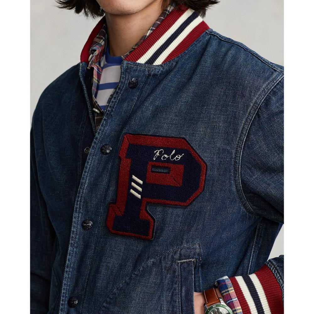 Chaqueta de béisbol de denim - ECRU