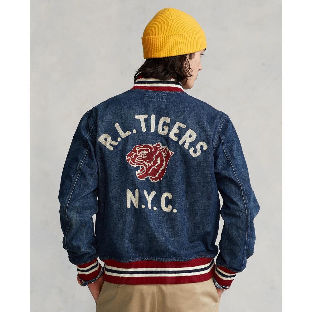 Chaqueta de béisbol de denim - ECRU