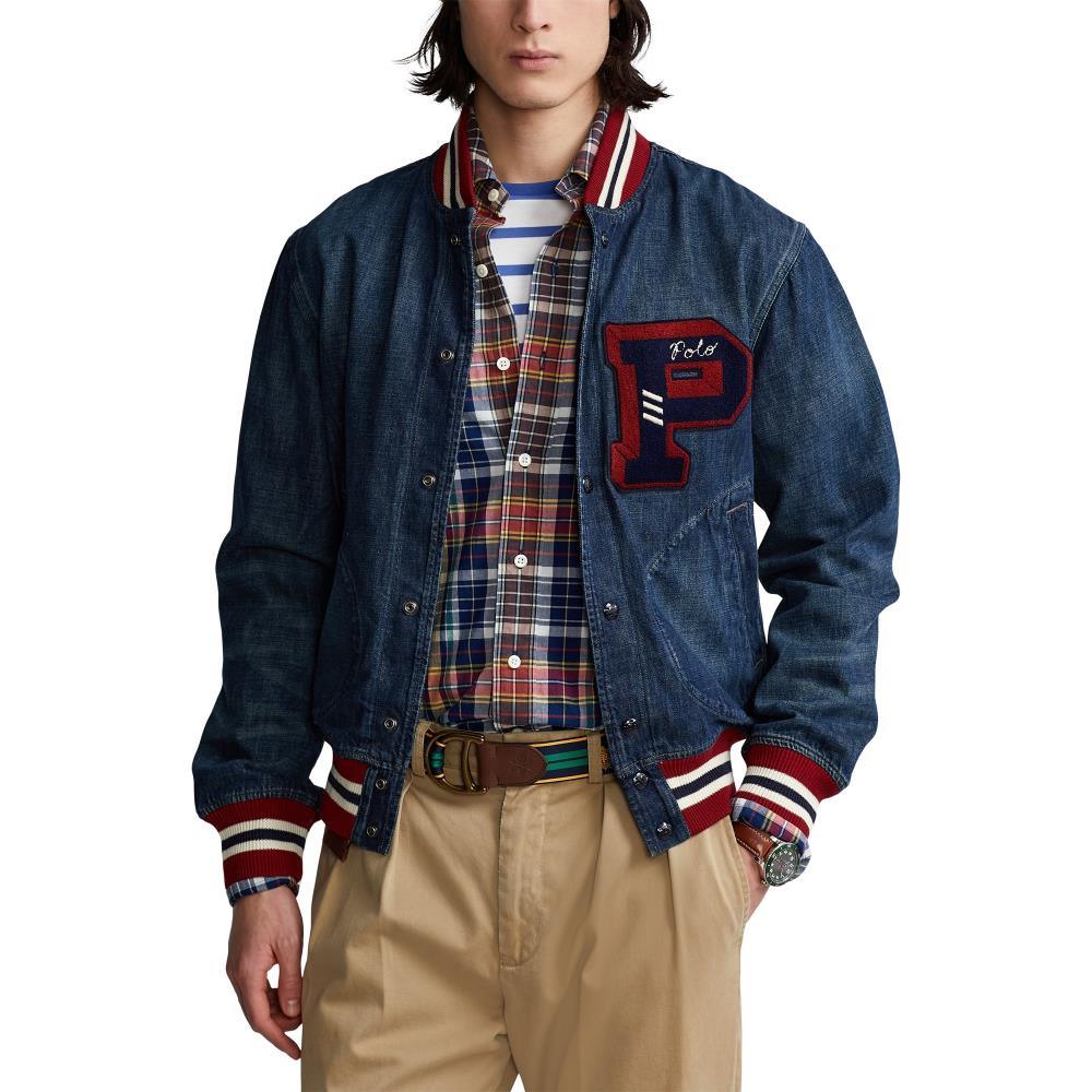 Chaqueta de béisbol de denim - ECRU