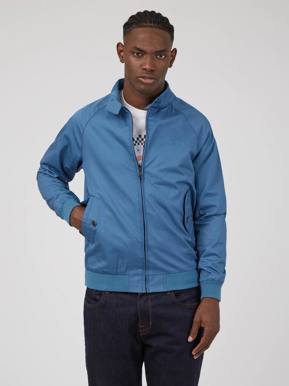 Chaqueta Signature Harrington Wedgewood Blue - ECRU