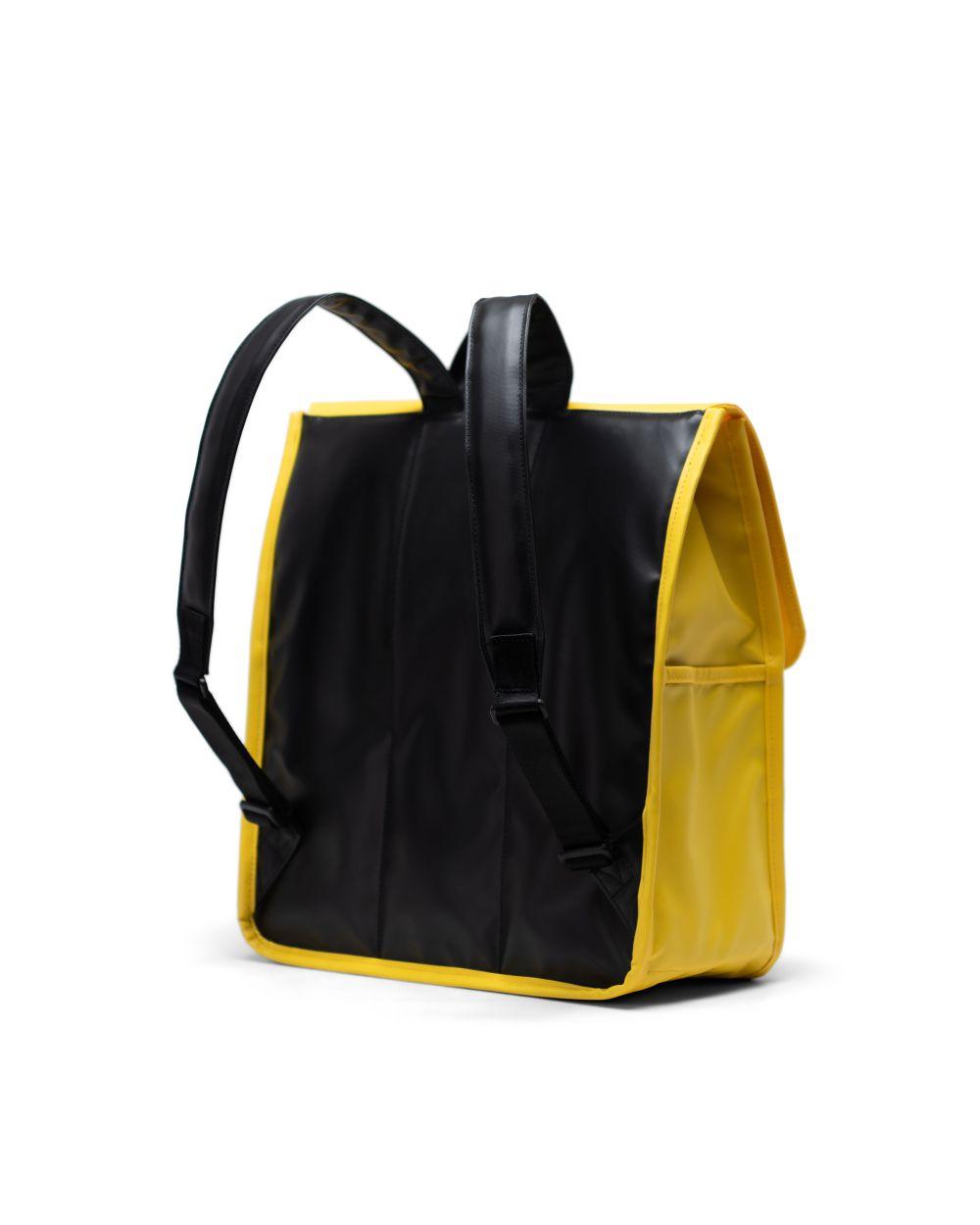 City Backpack Mid-Volume Cyber Yellow - Weather Resistant - ECRU