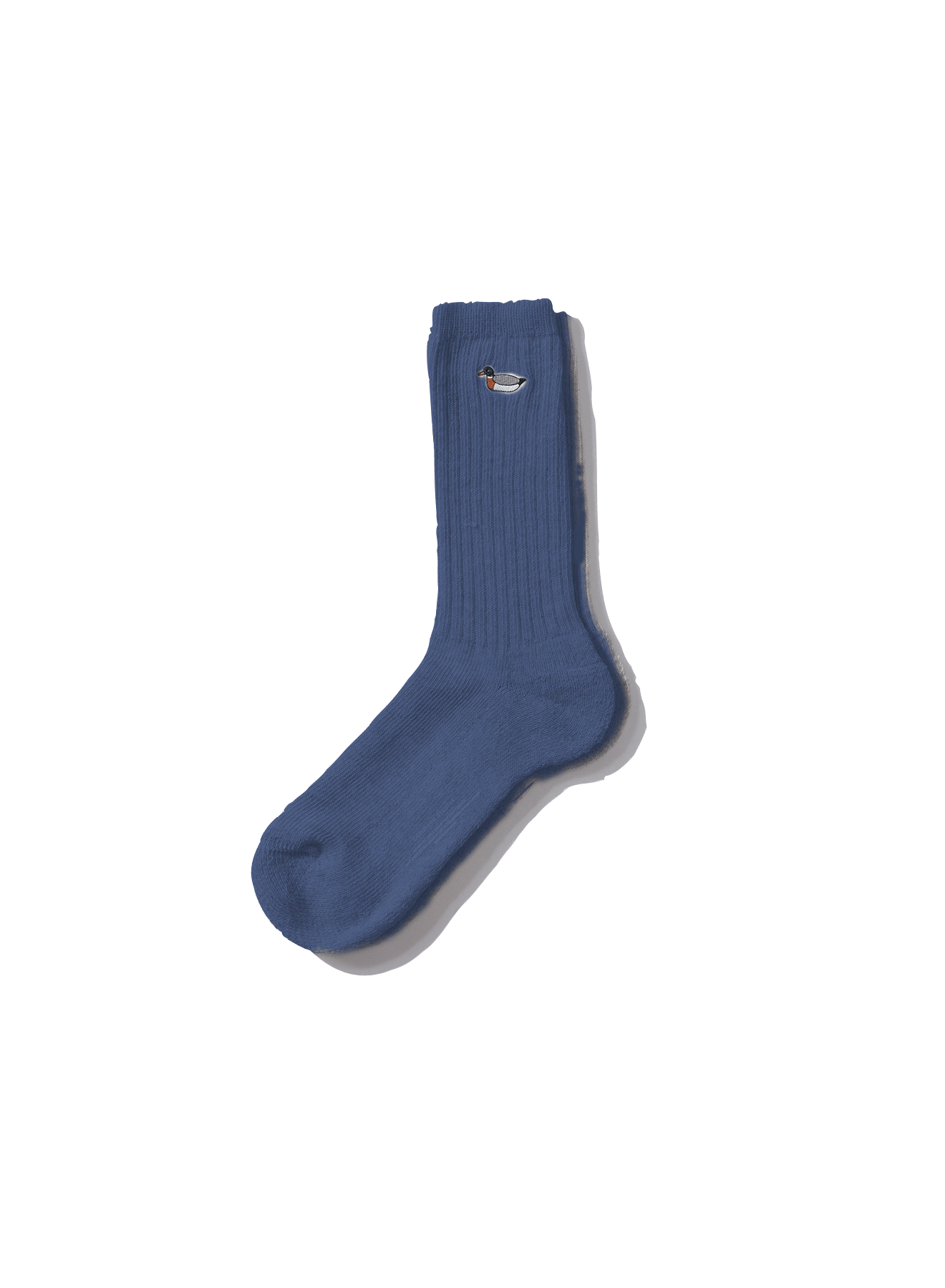 Duck Sock Plain Blue - ECRU