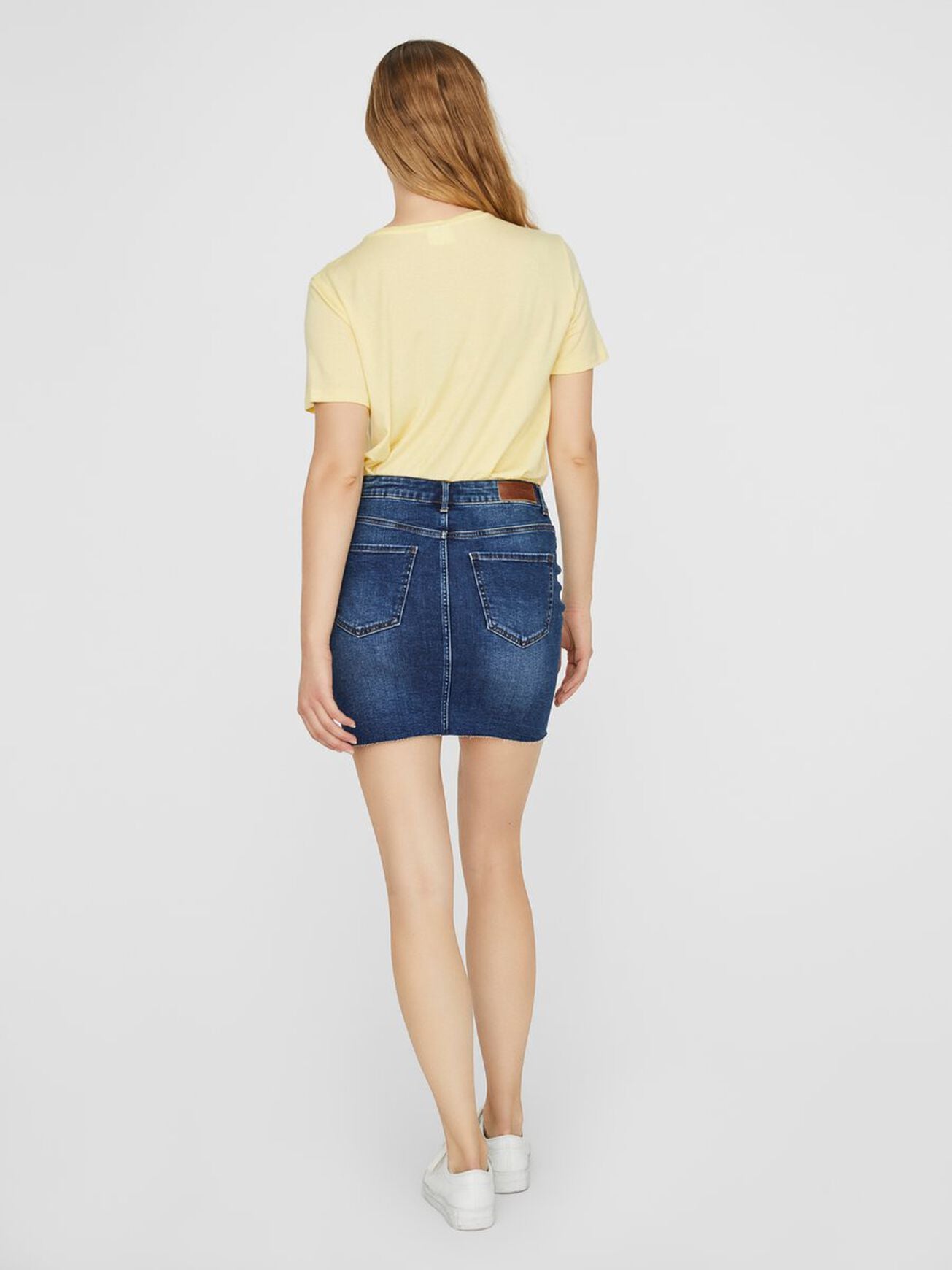 Falda Denim Mini - ECRU