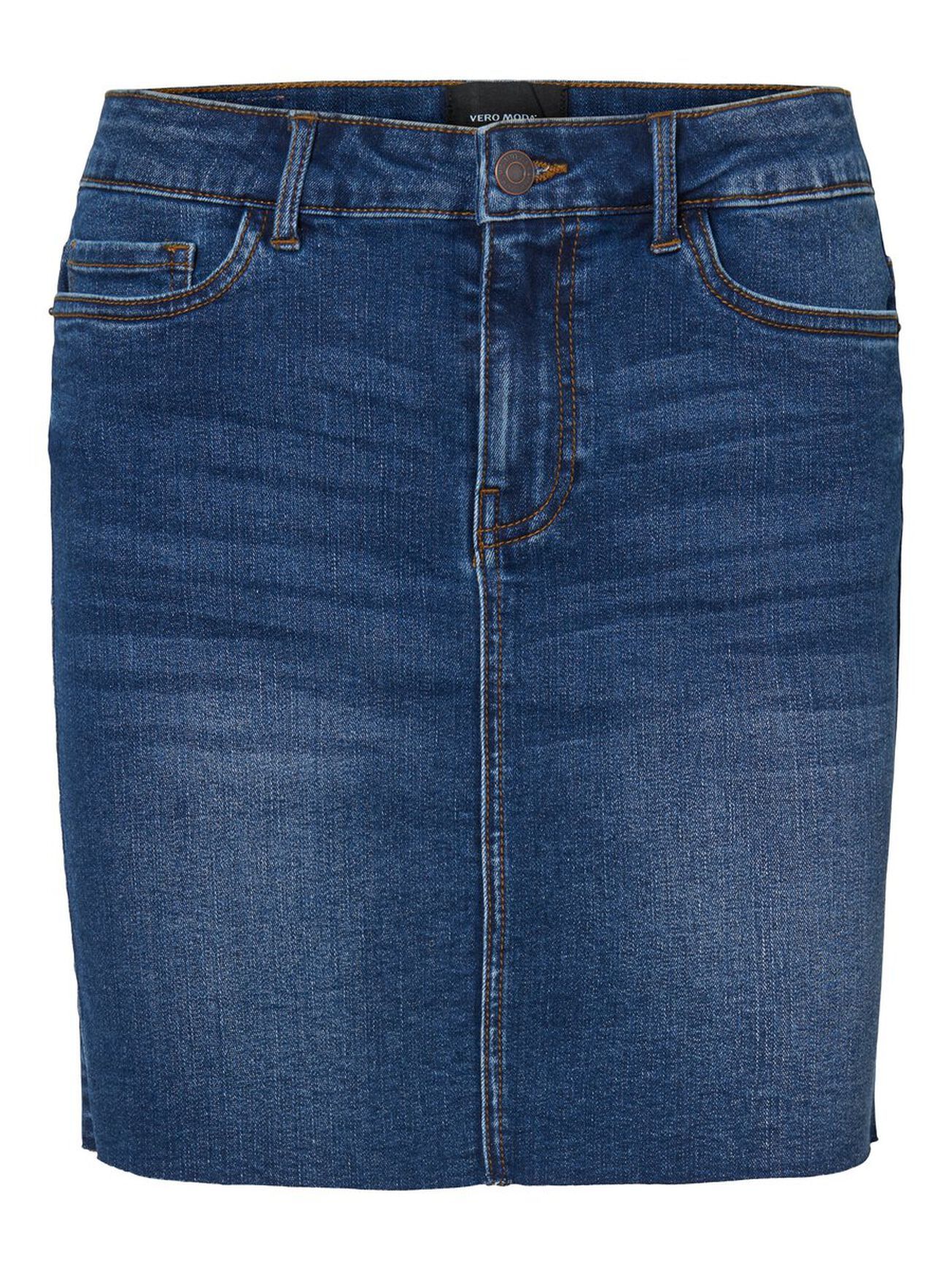 Falda Denim Mini - ECRU