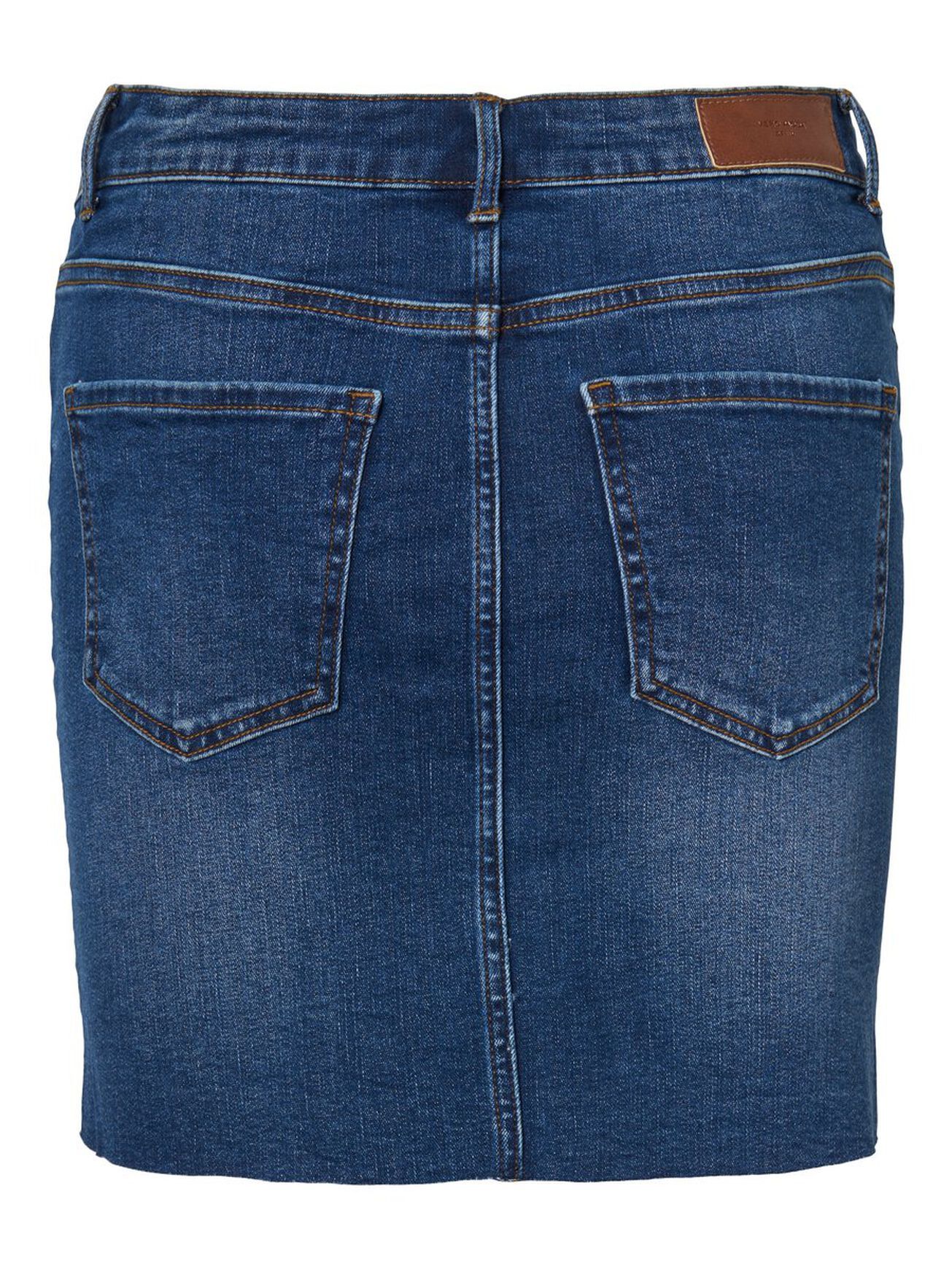 Falda Denim Mini - ECRU