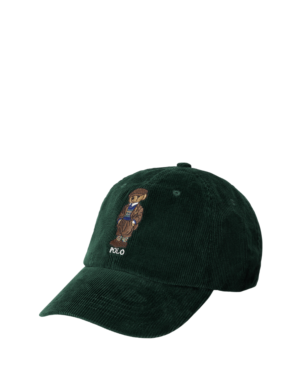 Gorra de pana con Polo Bear - ECRU