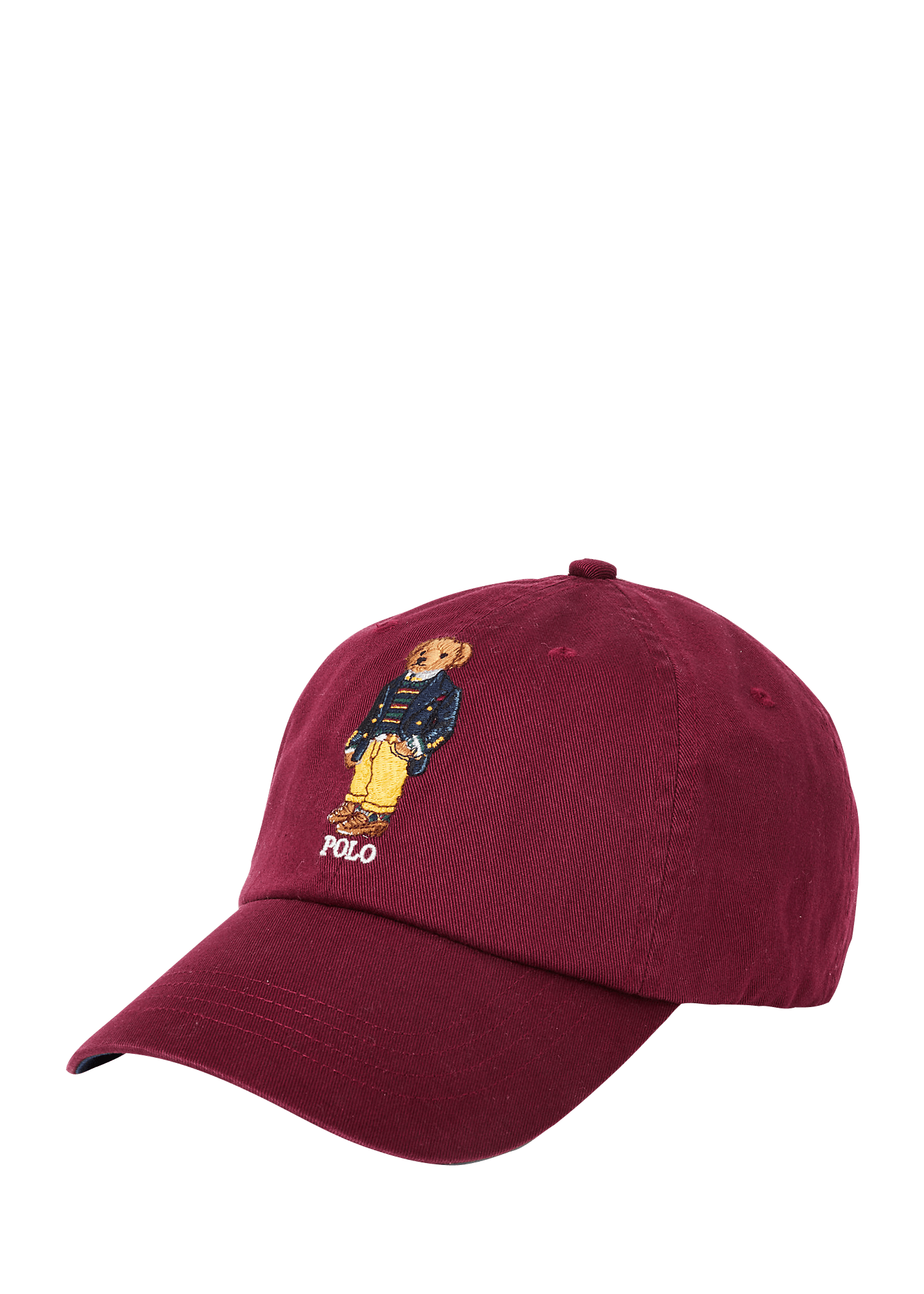 Gorra de tela chino con Polo Bear - ECRU