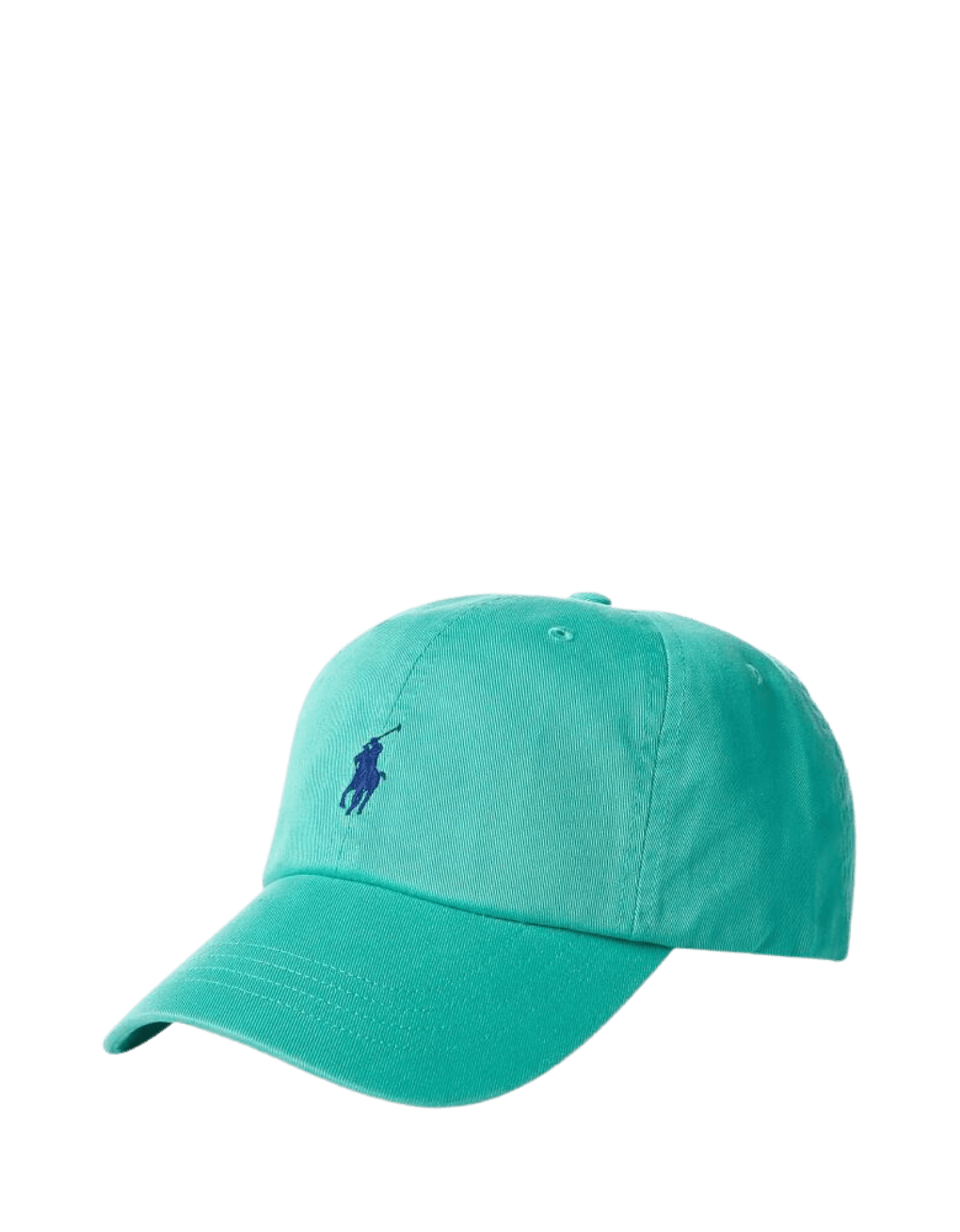 Gorra Polo Ralph Lauren Verde Agua con Visera de Tela de Algodón - ECRU