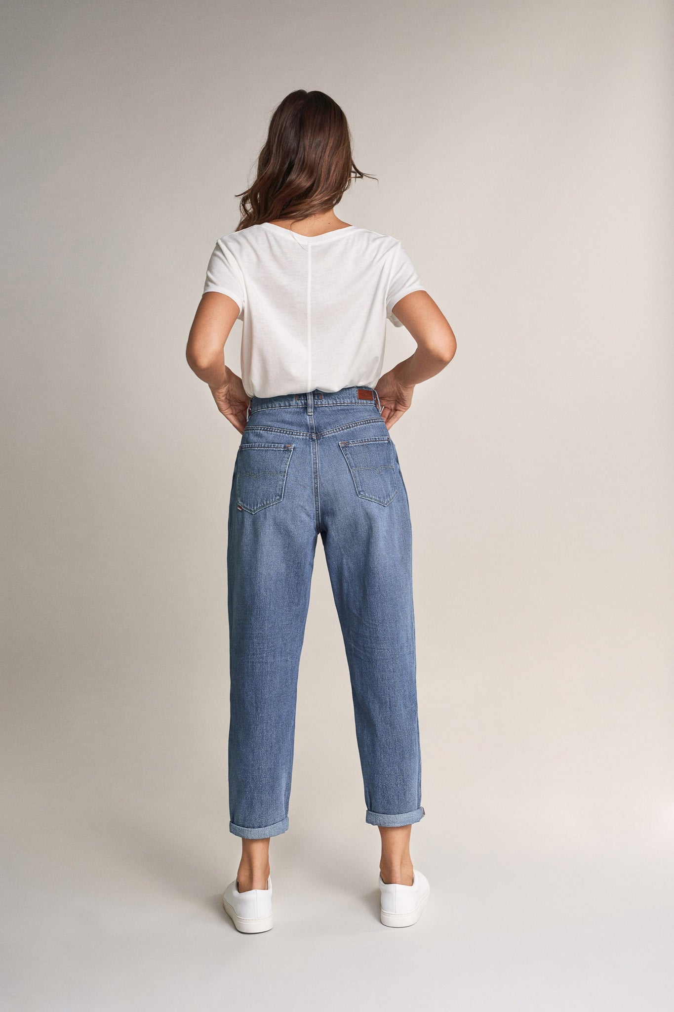 Jeans Slouchy capri - ECRU